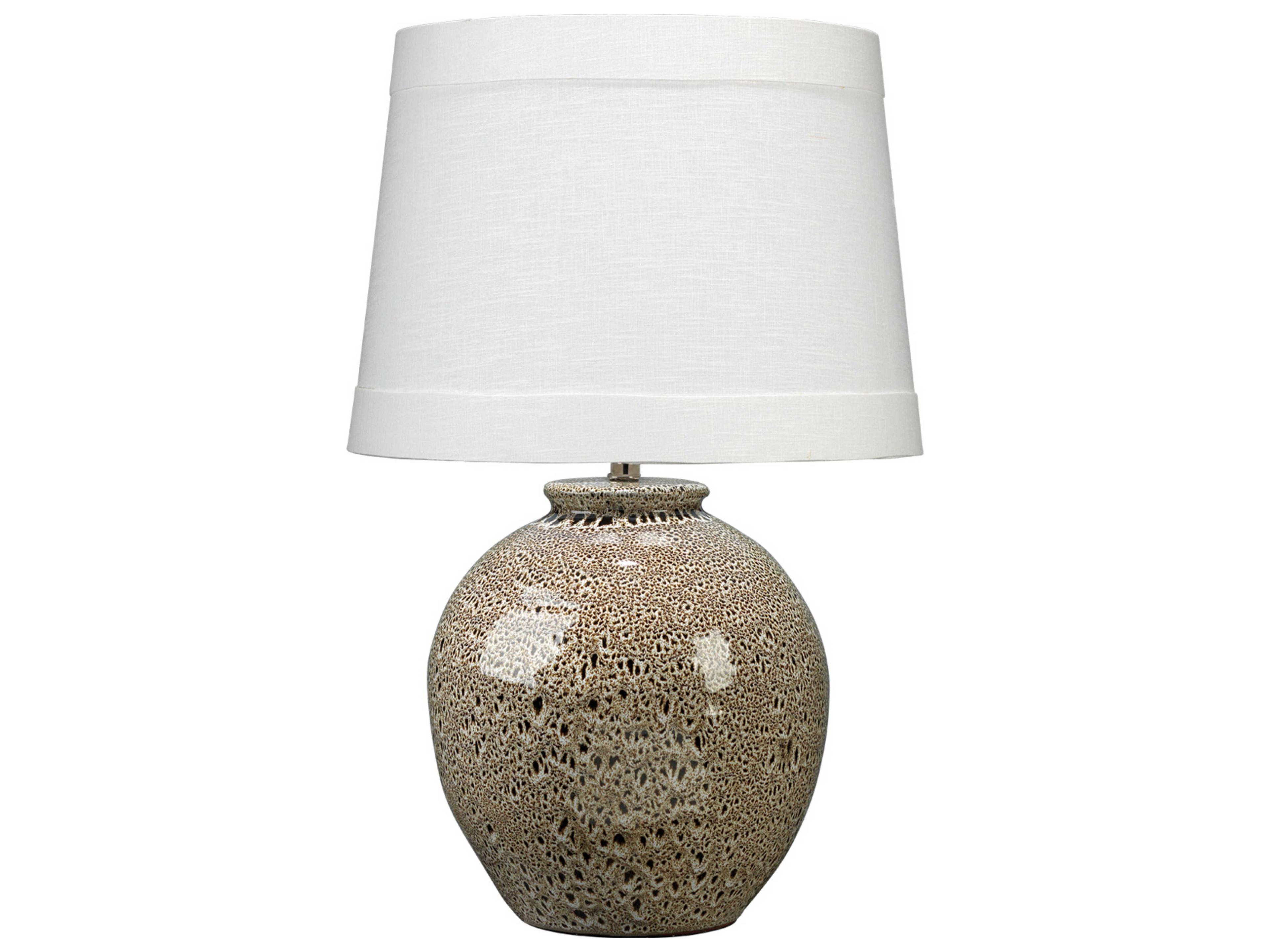 Jamie Young Brown Reactive Glaze Ceramic Table Lamp