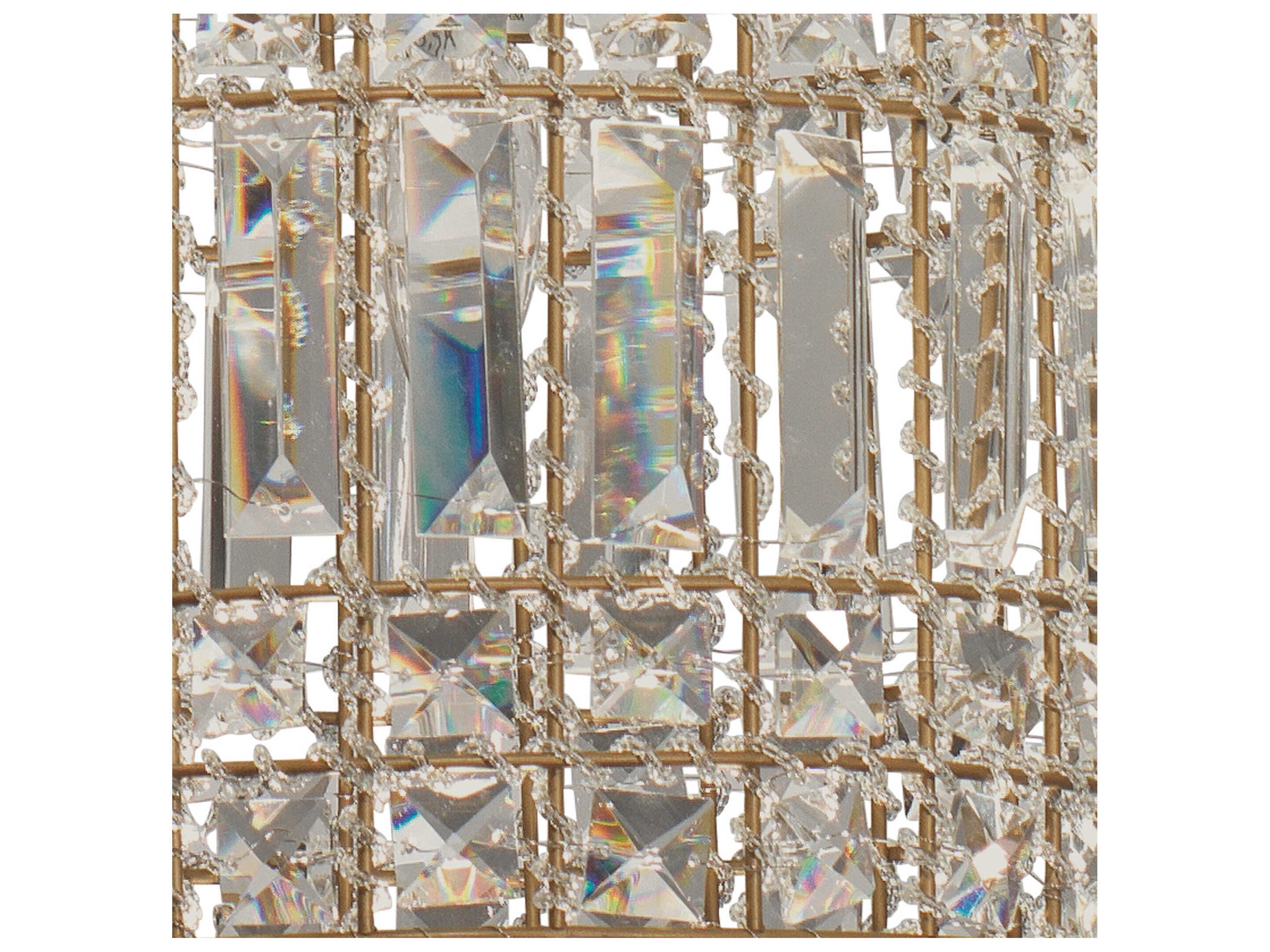 Jamie Young Crystal 1-Light Gold Mini Pendant