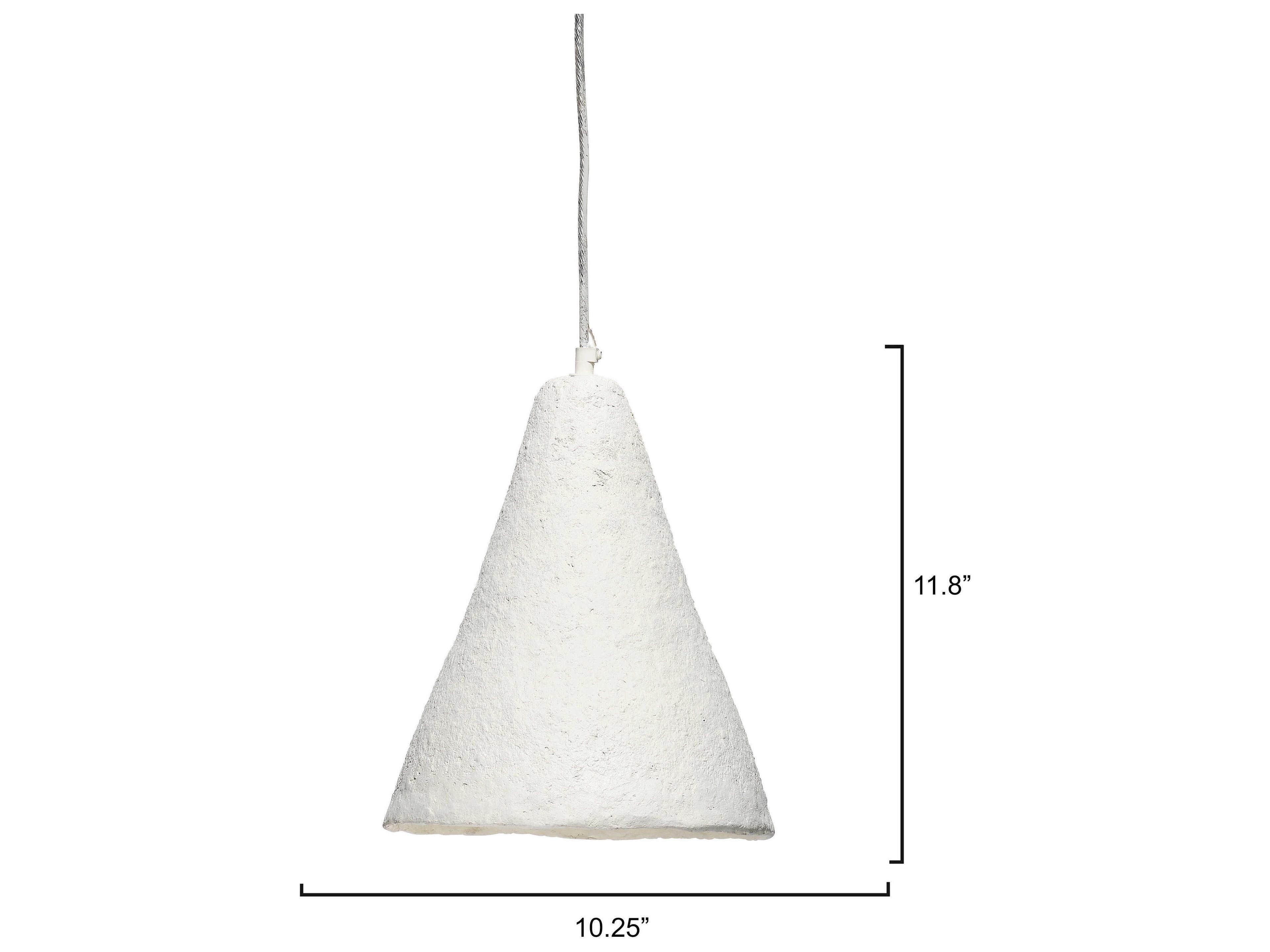 Jamie Young Folio 1-Light Off White Mini Pendant