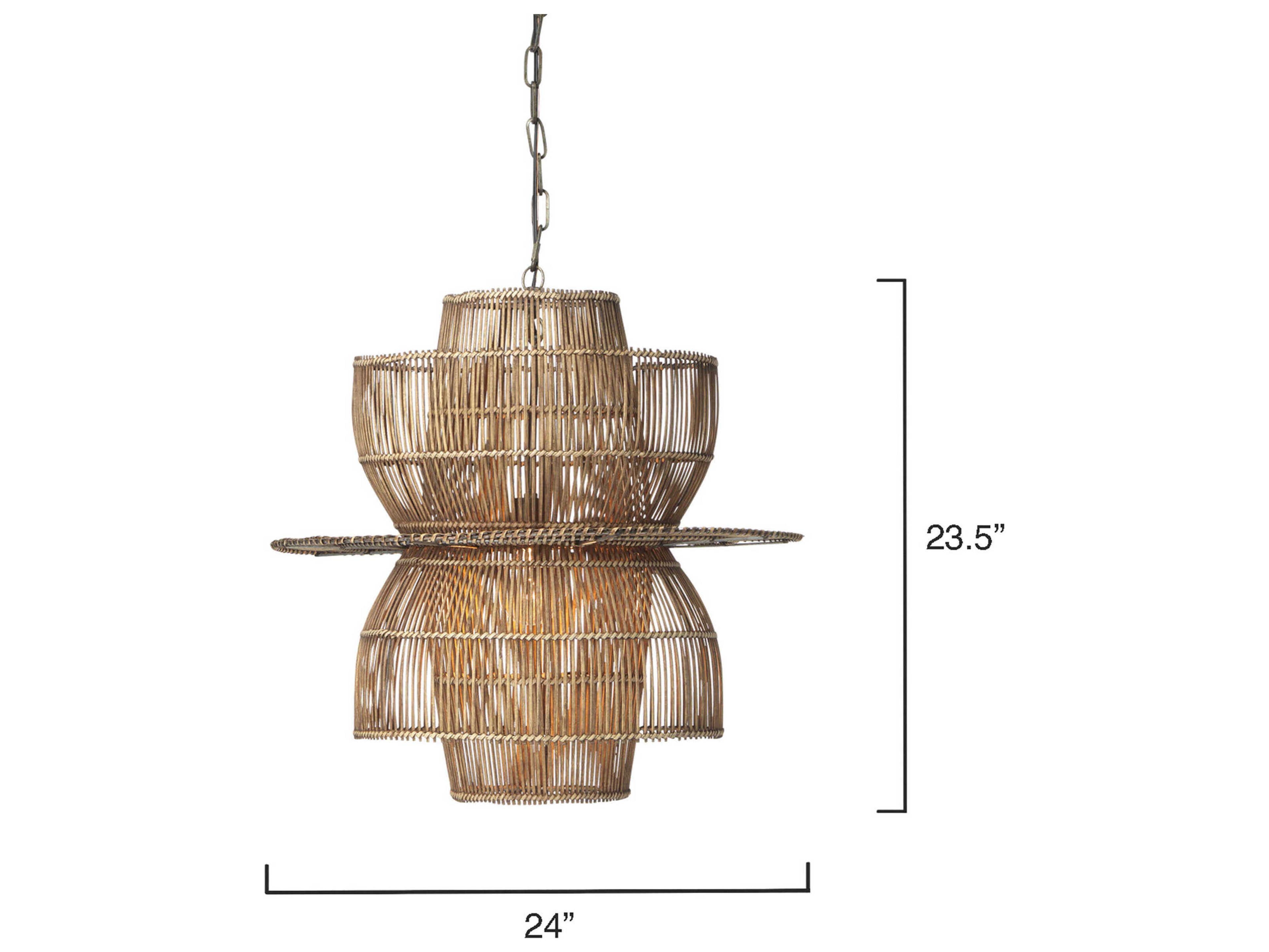Jamie Young Nazas 1-Light Natural Brown Pendant