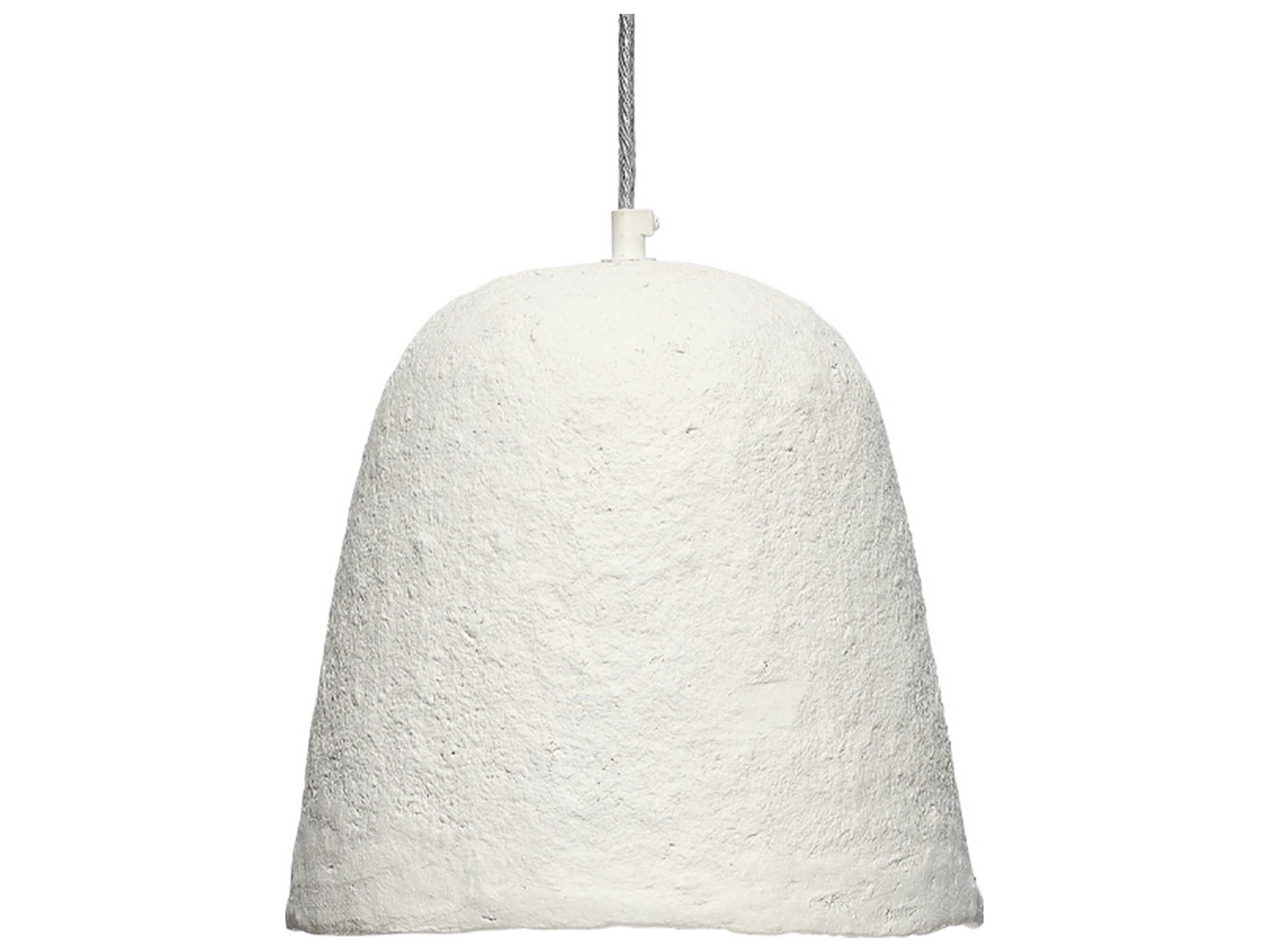 Tablet 1-Light Off White Bell Mini Pendant