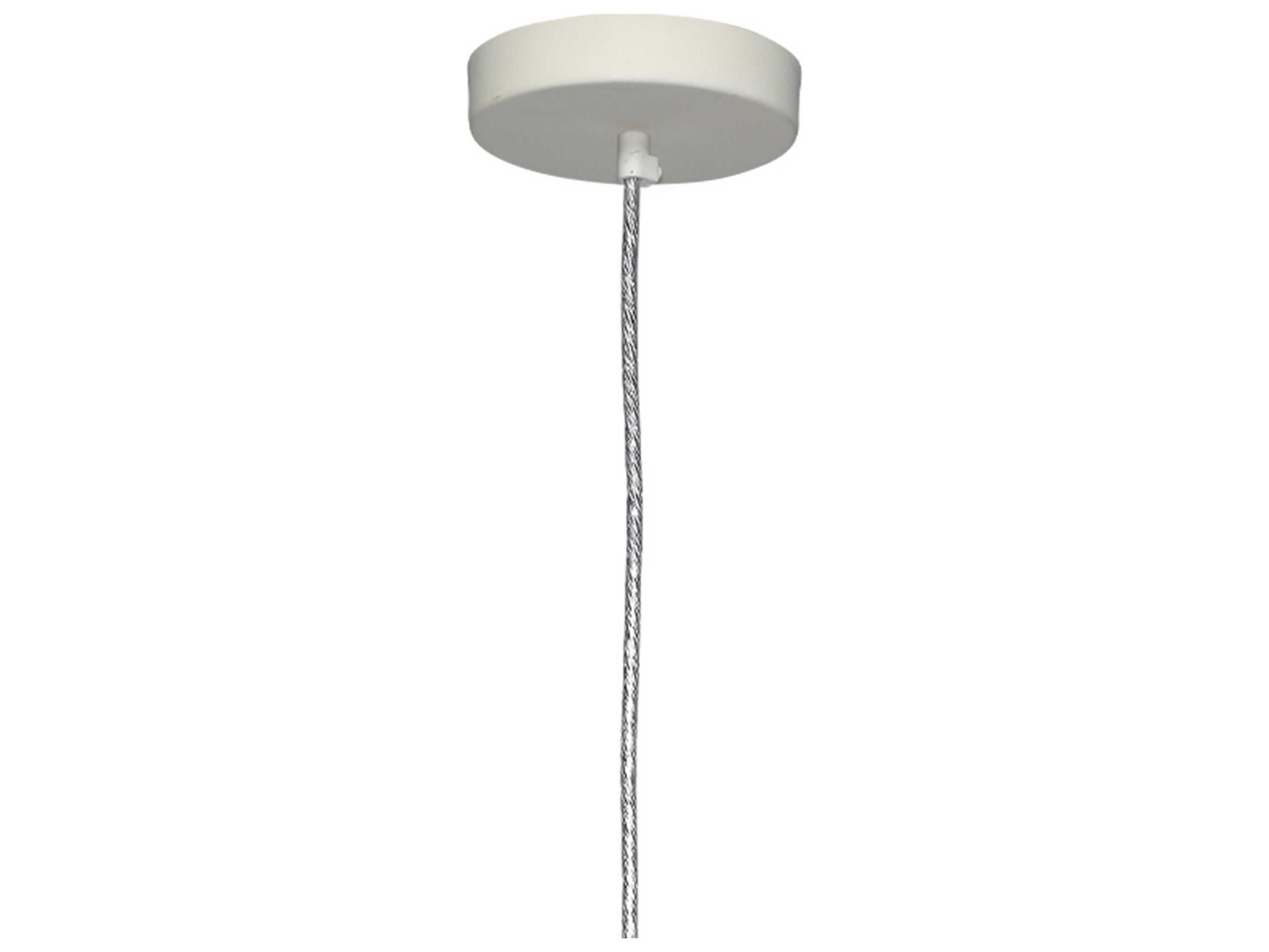 Jamie Young Tablet 1-Light Off White Bell Mini Pendant