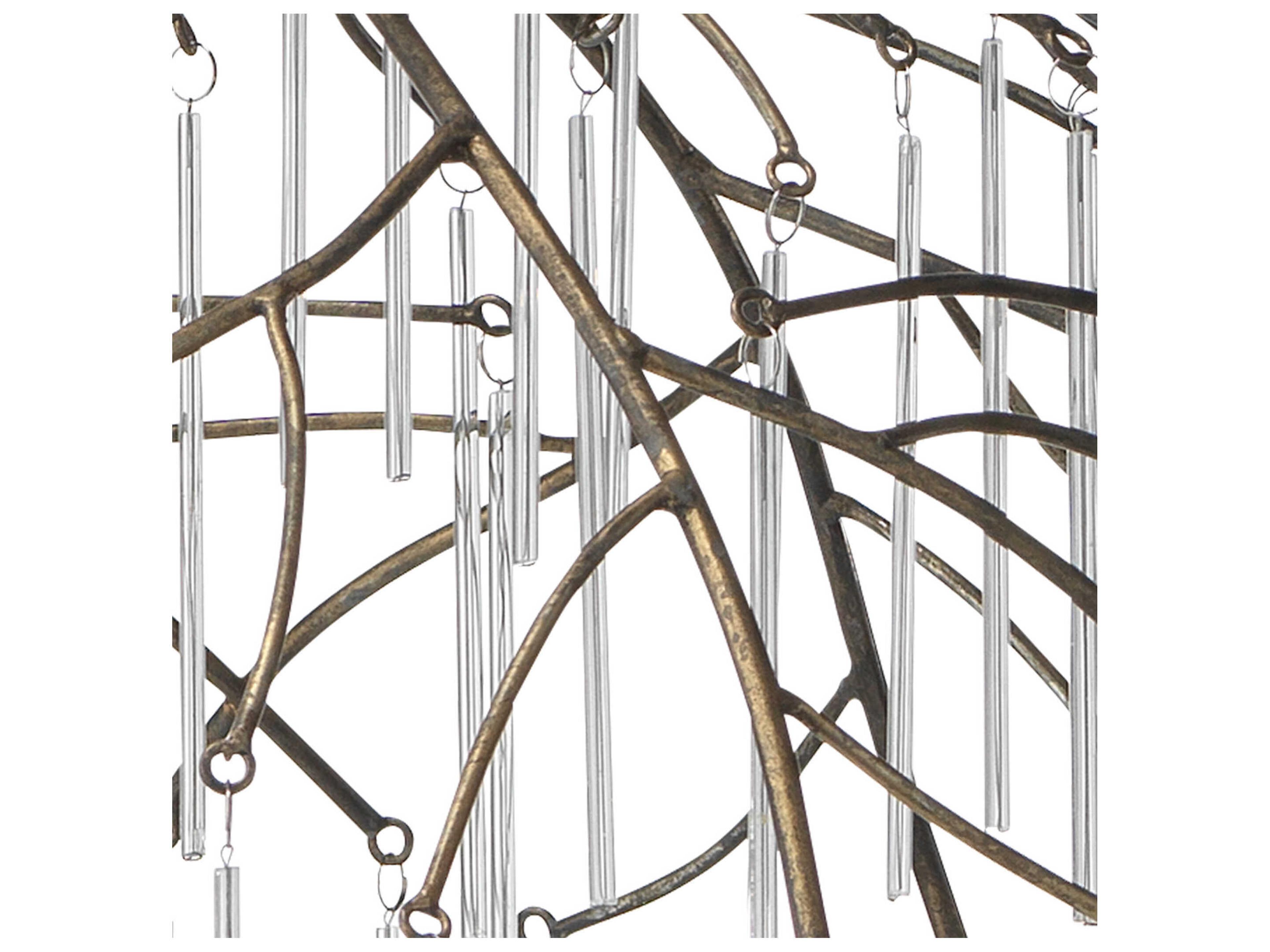 Jamie Young Vine 1-Light Antique Brass Dome Pendant