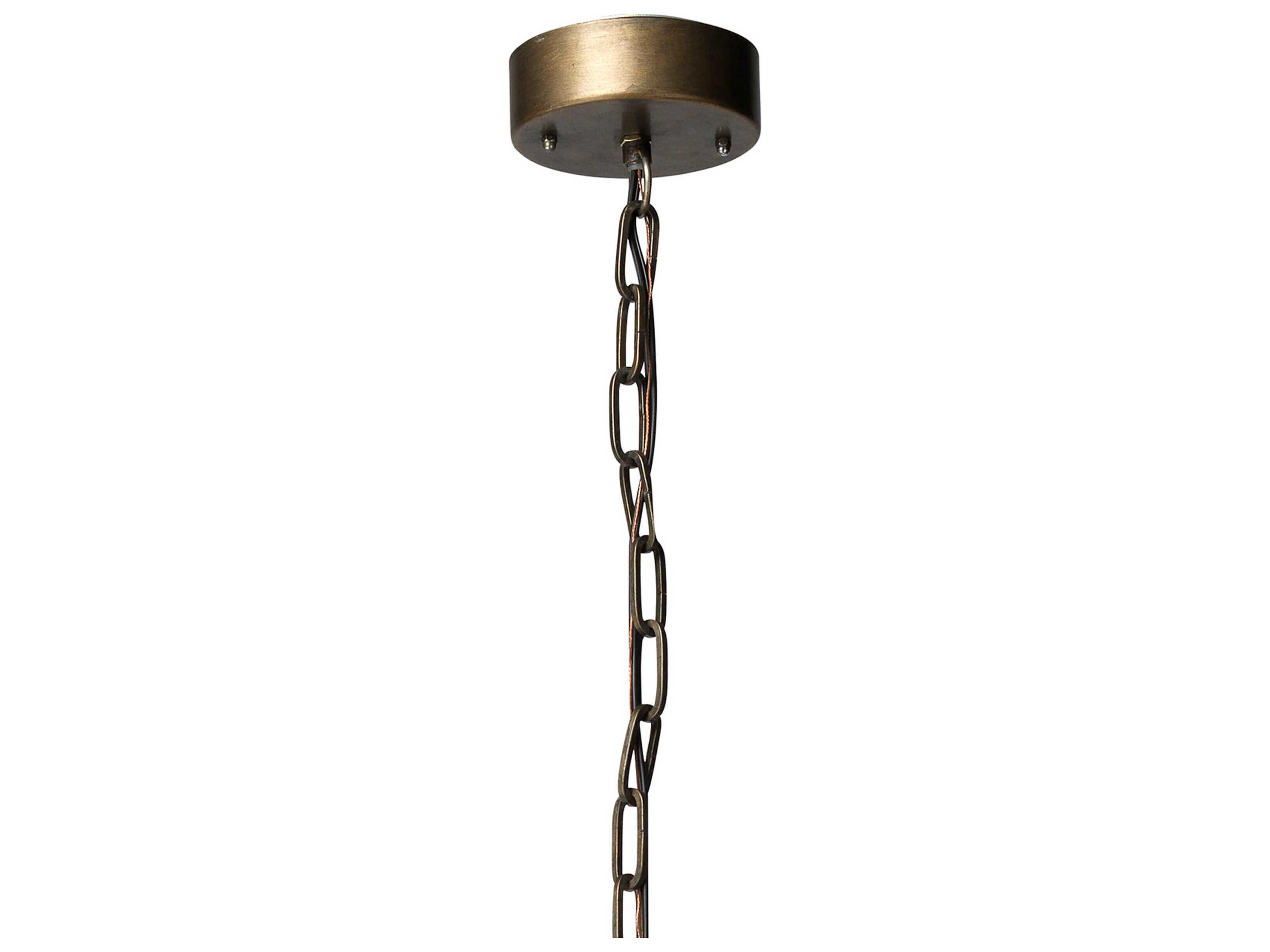 Jamie Young Vine 1-Light Antique Brass Dome Pendant