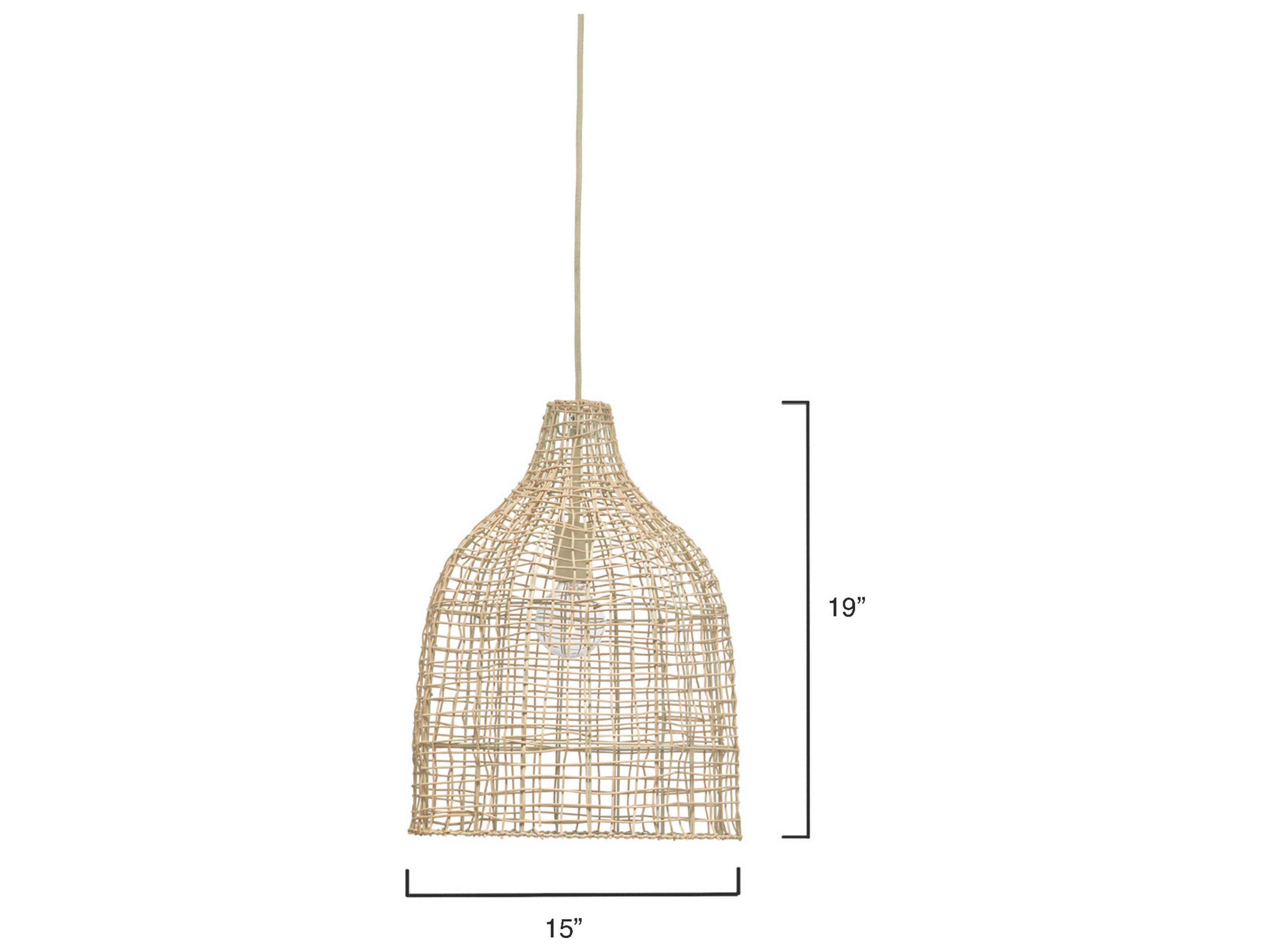 Jamie Young Whisper 1-Light Cream Brown Pendant