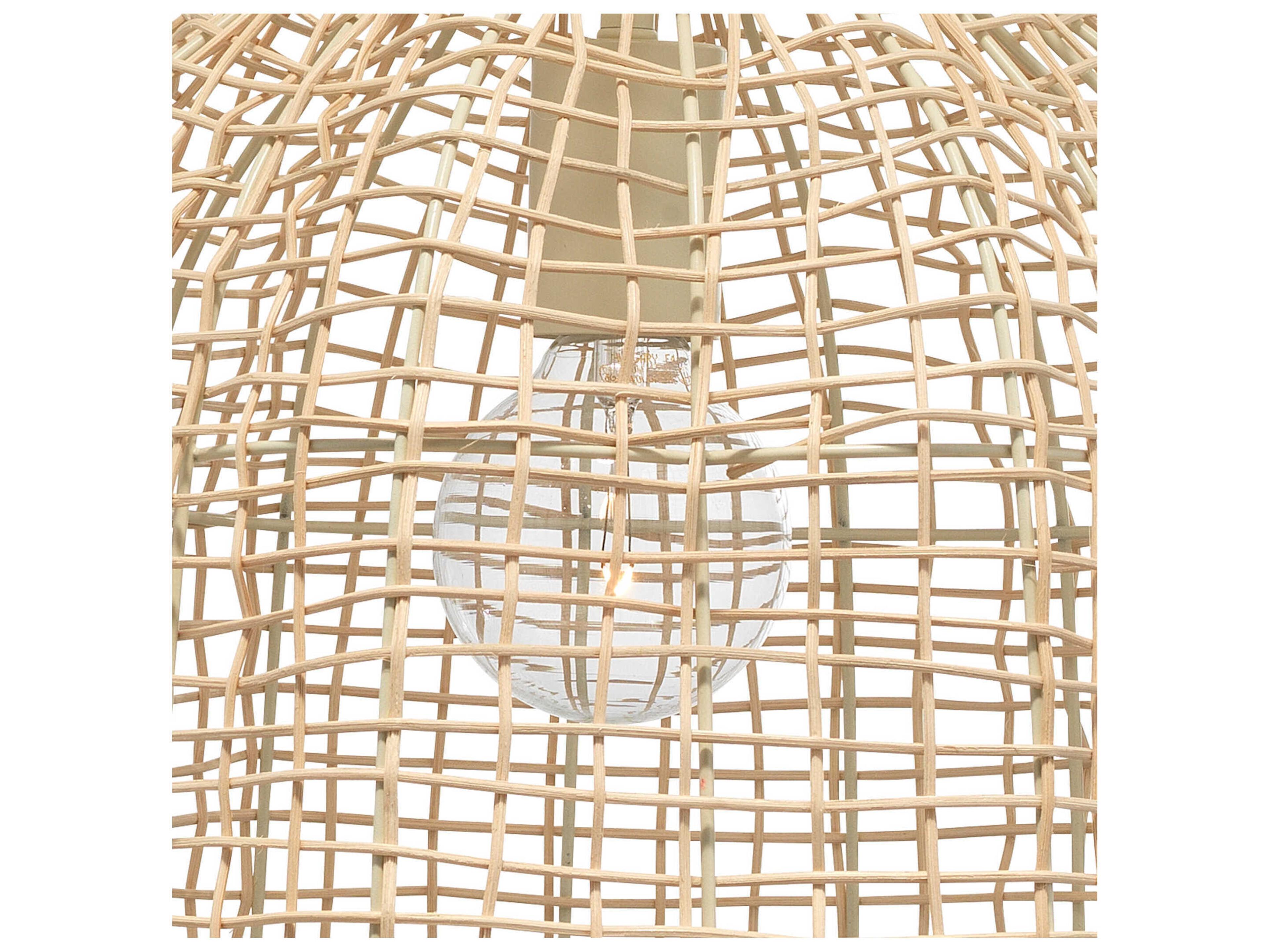 Jamie Young Whisper 1-Light Cream Brown Pendant