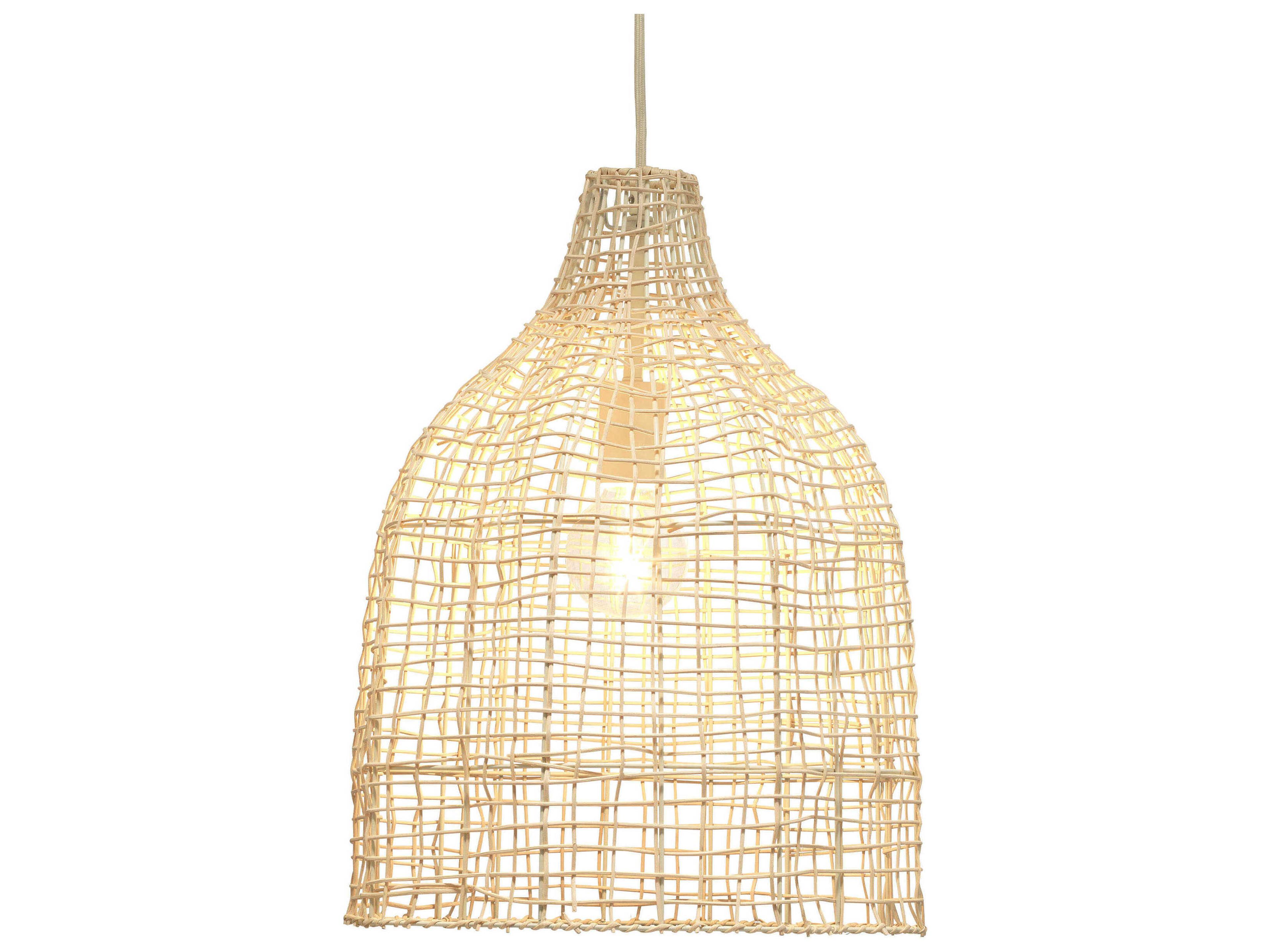 Jamie Young Whisper 1-Light Cream Brown Pendant