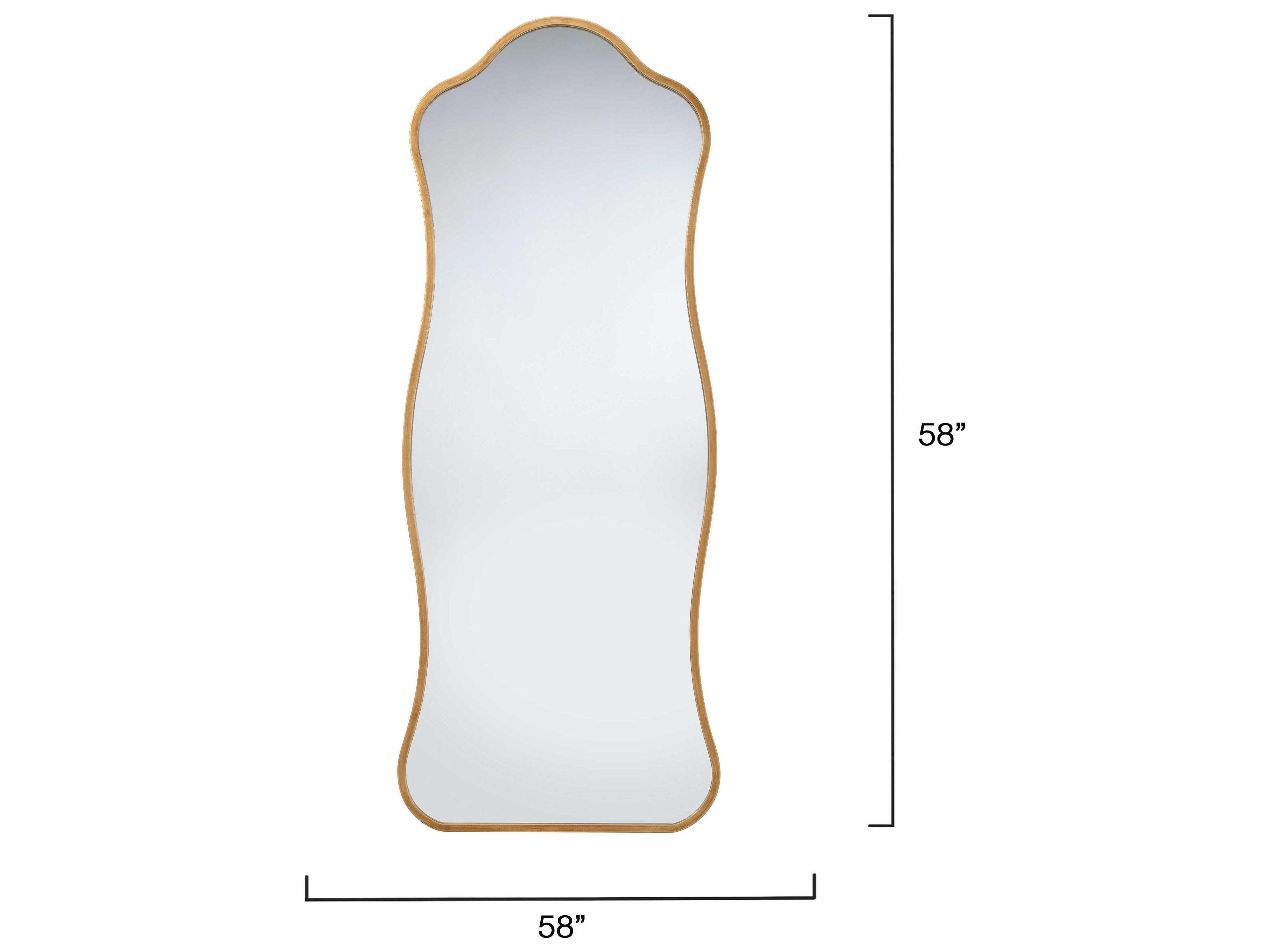 Jamie Young Aurora Antique Brass Wall Mirror