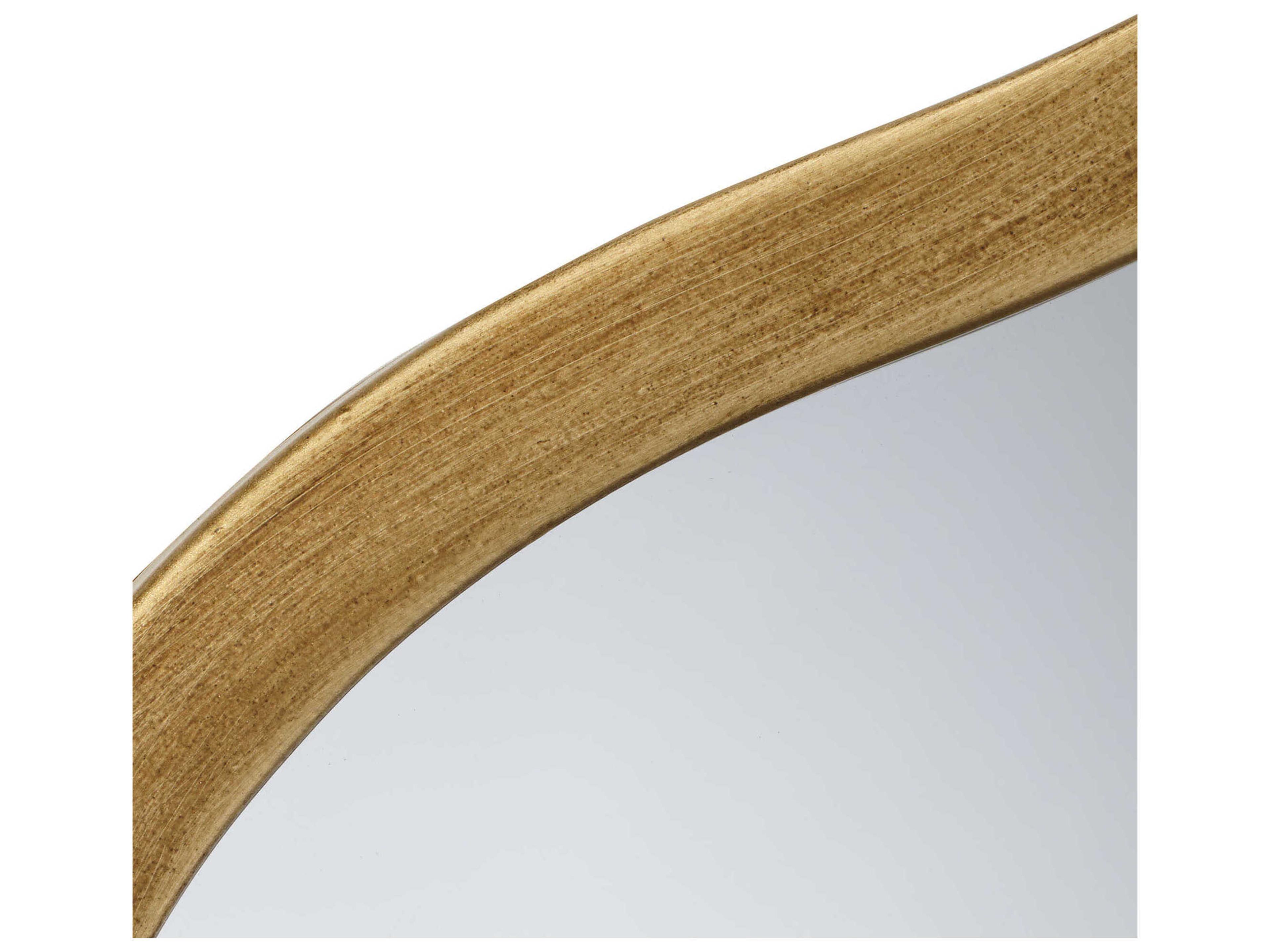 Jamie Young Aurora Antique Brass Wall Mirror