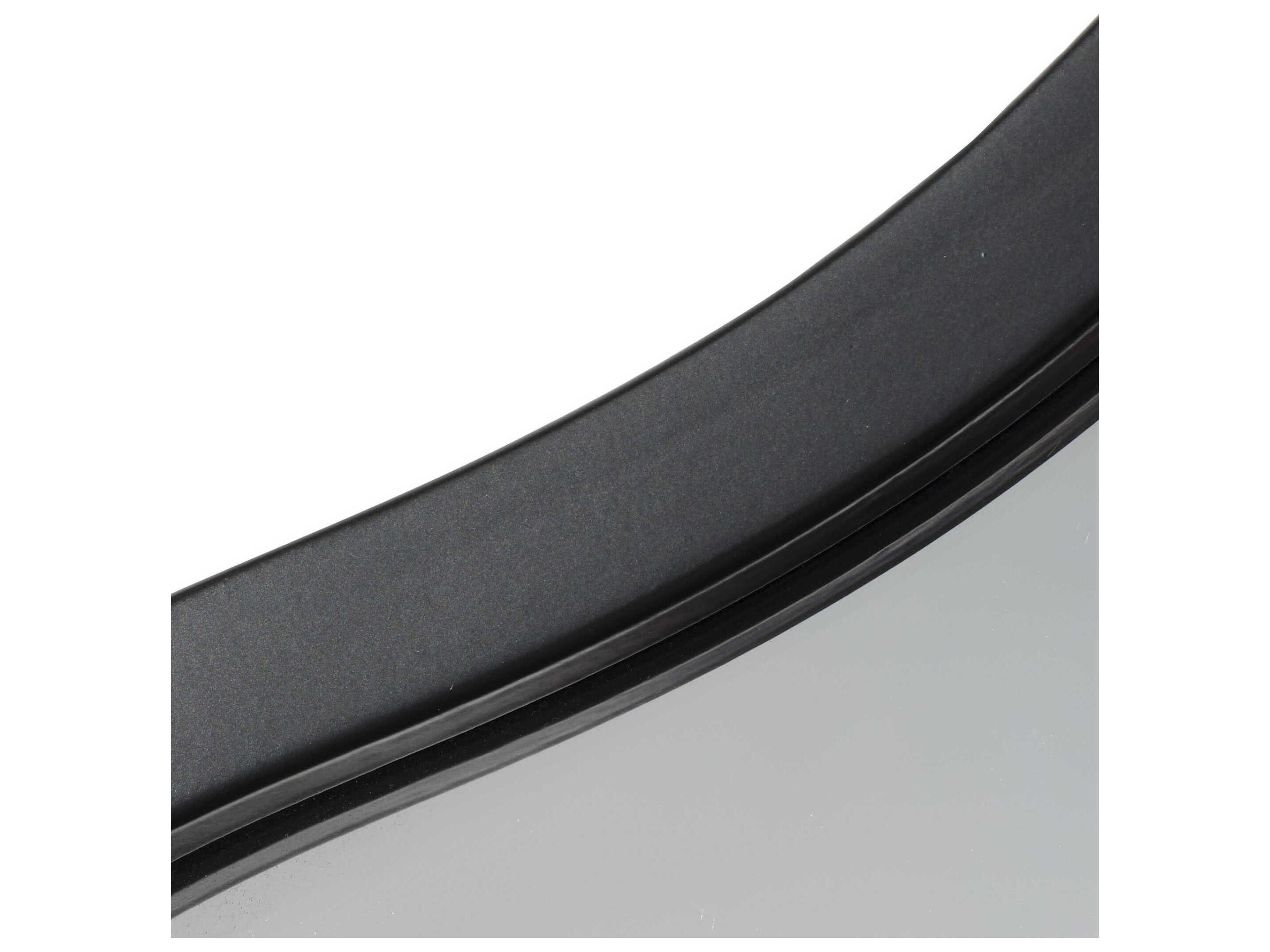 Jamie Young Aurora Satin Black Wall Mirror