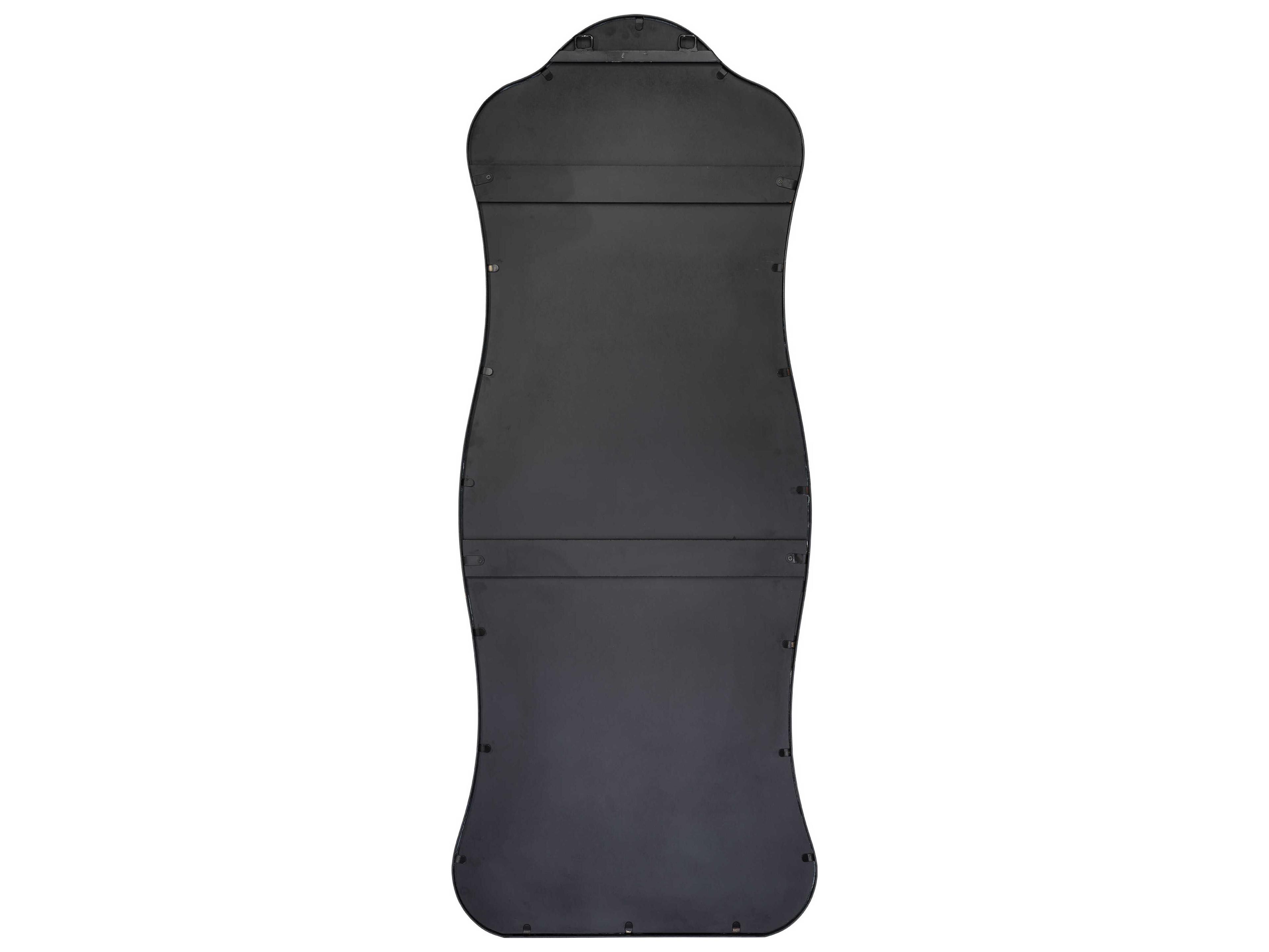 Jamie Young Aurora Satin Black Wall Mirror