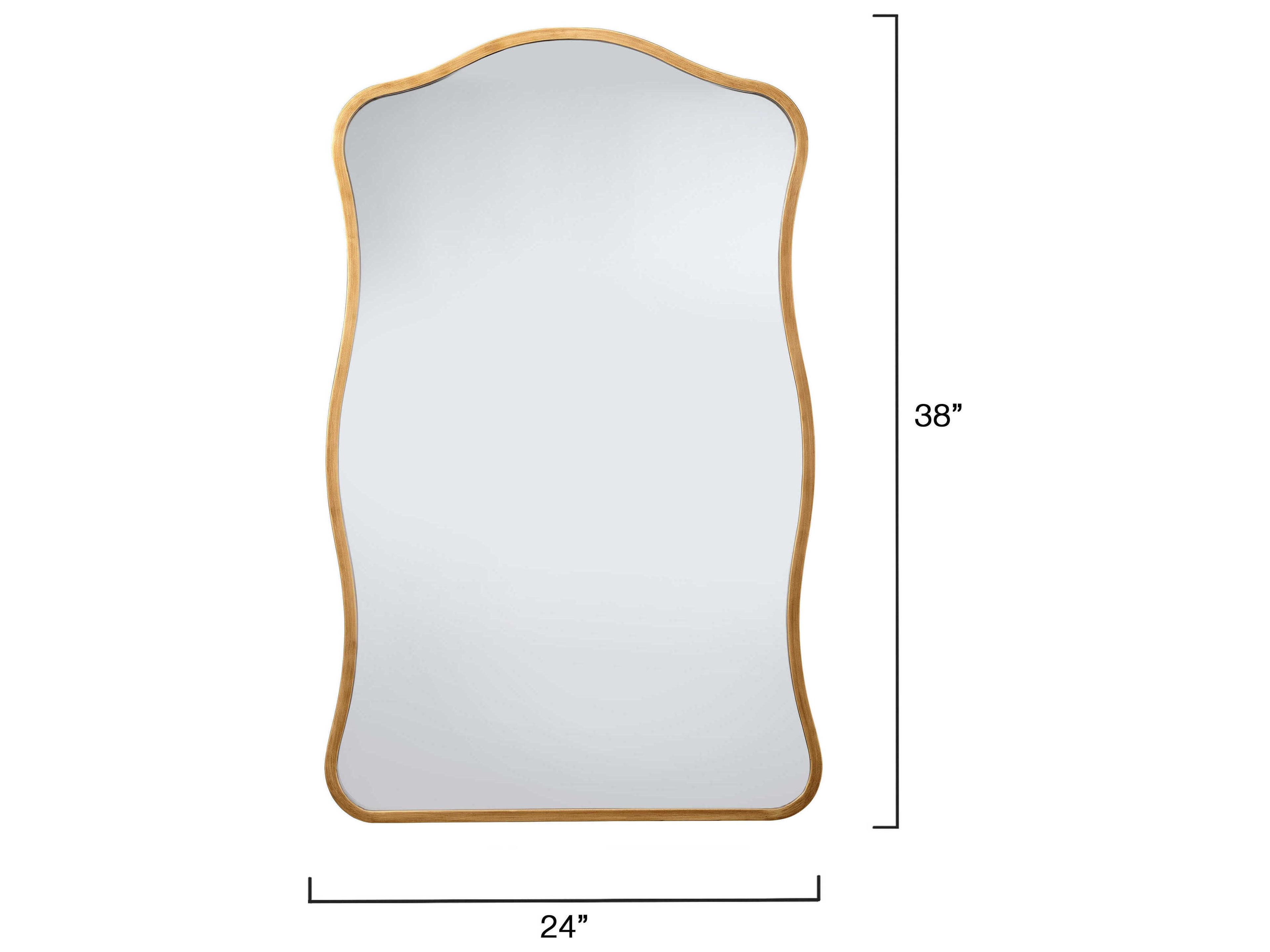 Jamie Young Aurora Antique Brass Wall Mirror