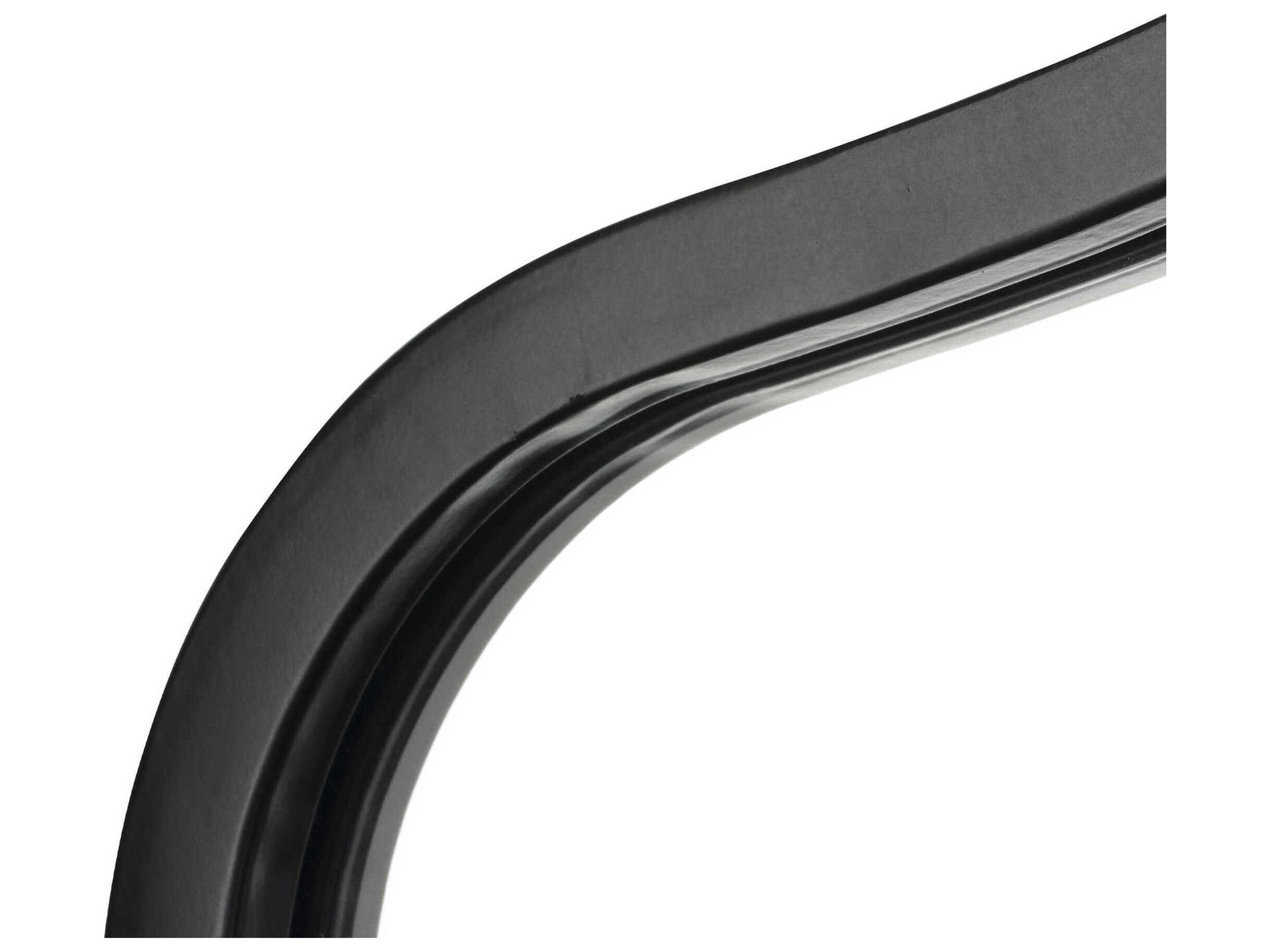 Jamie Young Aurora Satin Black Wall Mirror