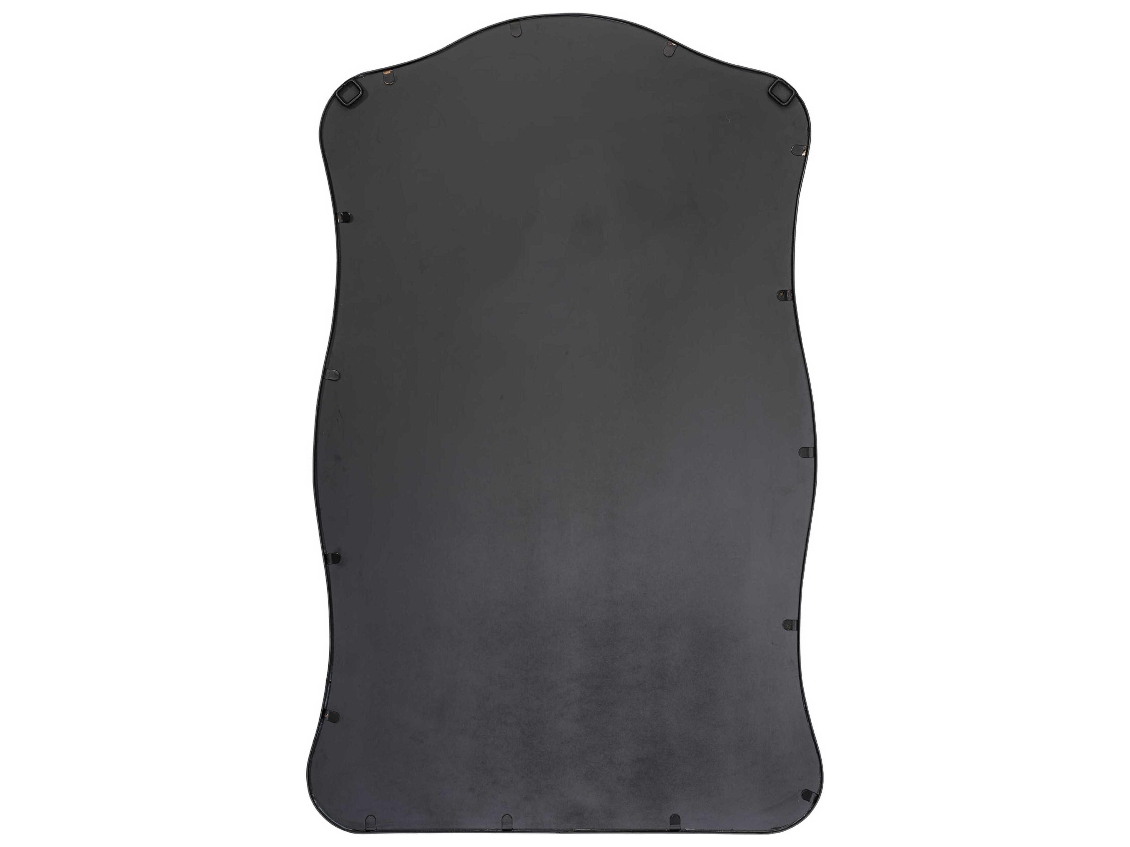 Jamie Young Aurora Satin Black Wall Mirror