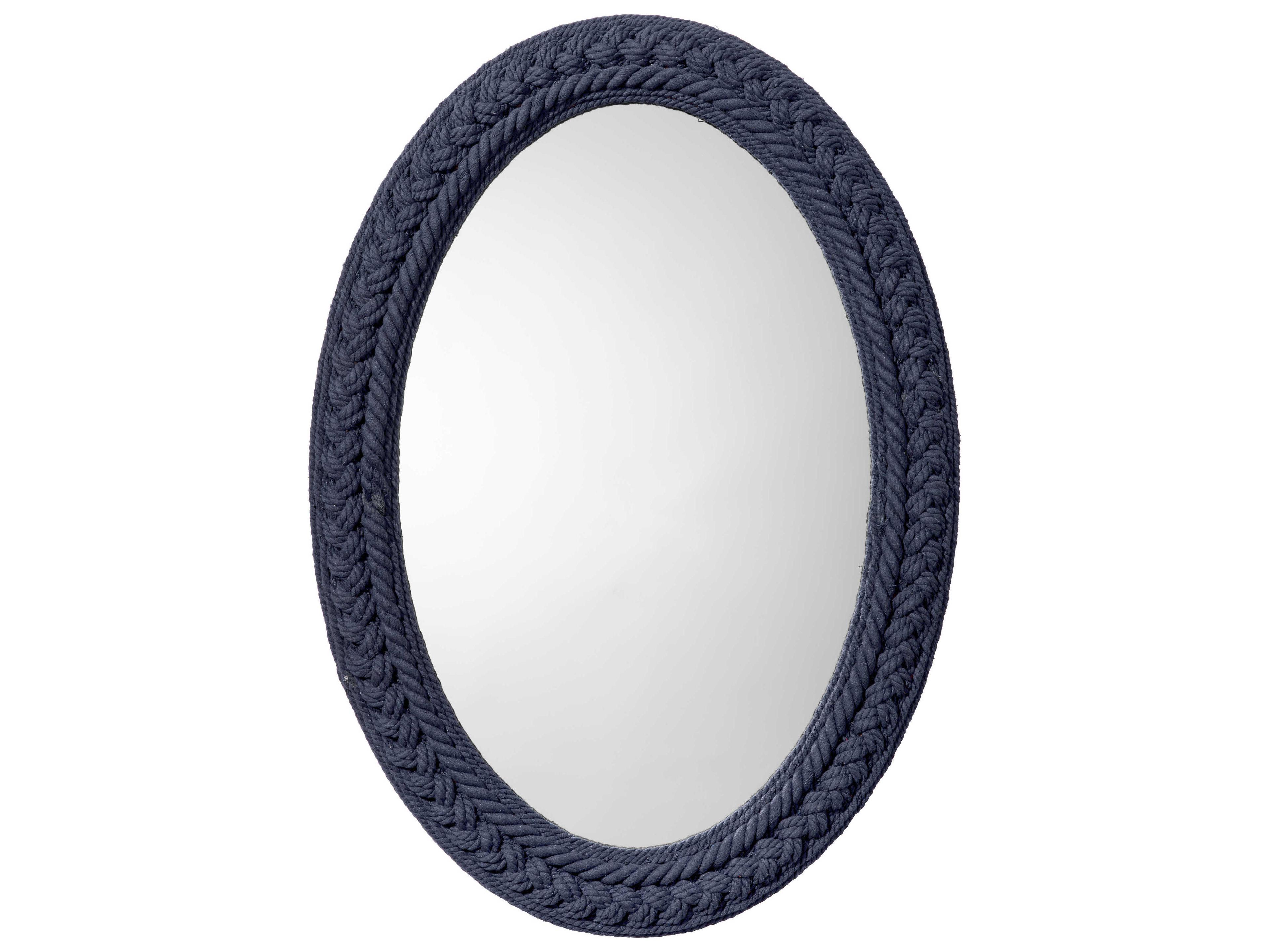 Jamie Young Club Indigo Oval Wall Mirror
