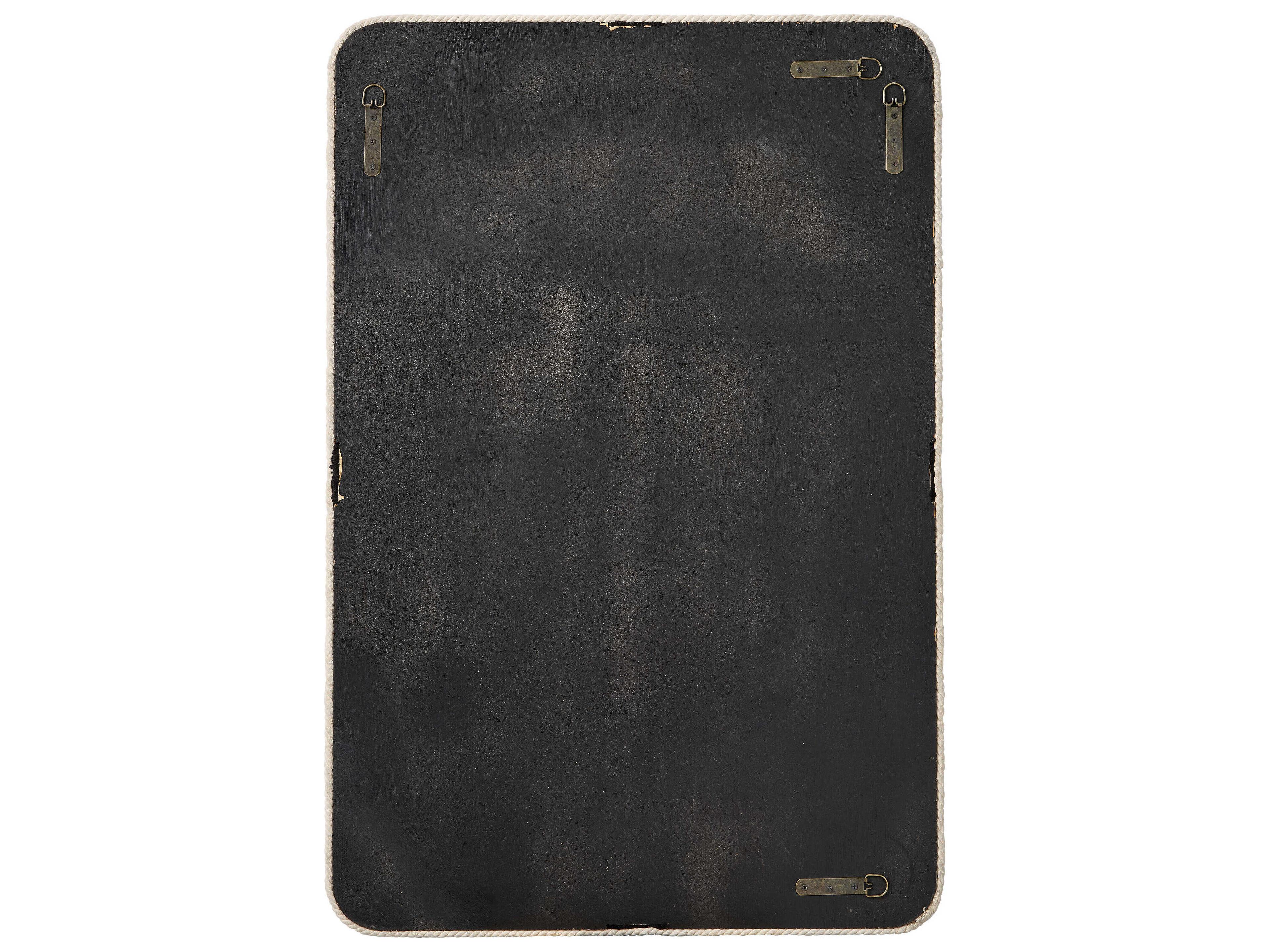 Jamie Young Contrast Black Off White Rectangular Wall Mirror