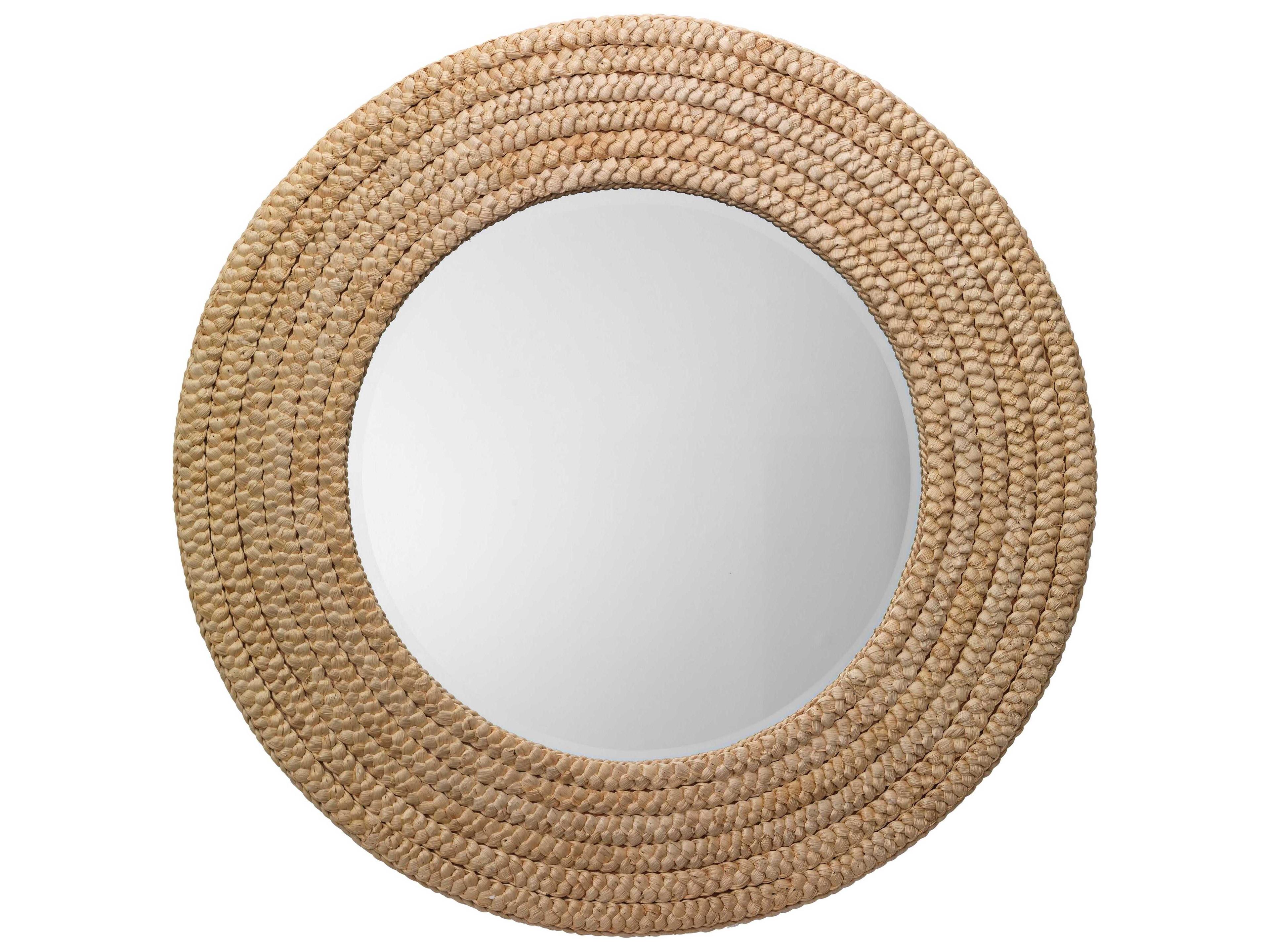 Meadow Natural Round Wall Mirror