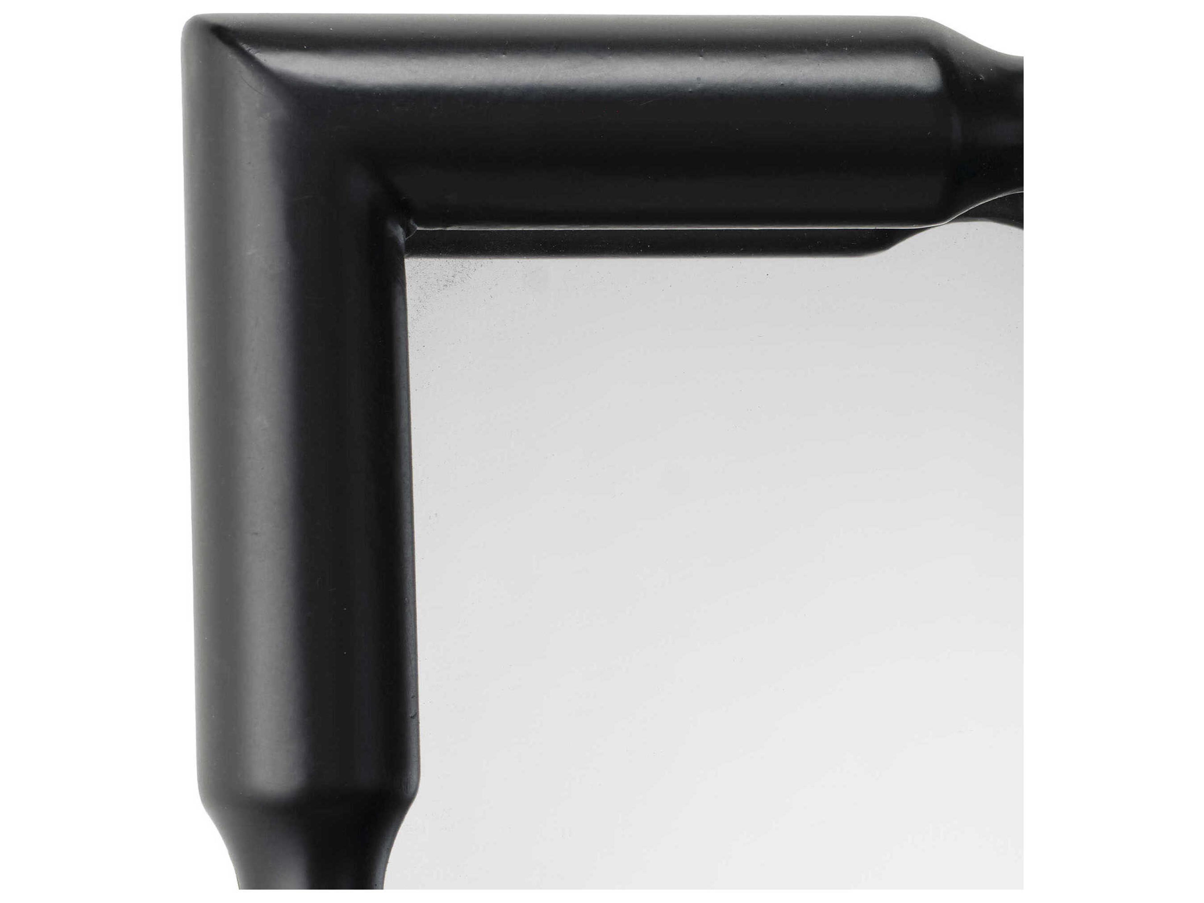 Jamie Young Particle Satin Black Rectangular Wall Mirror