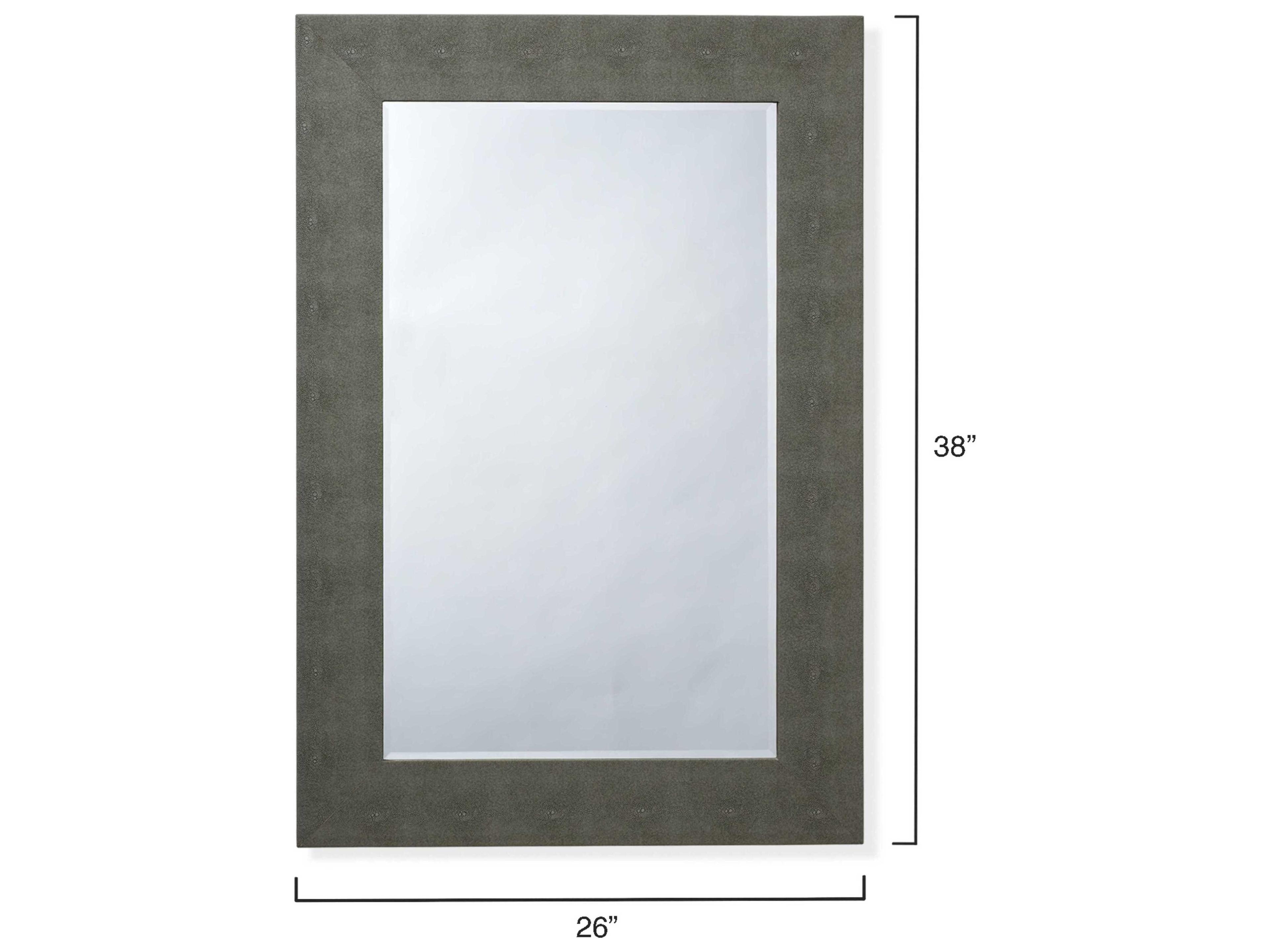 Jamie Young Structure Grey Rectangular Wall Mirror