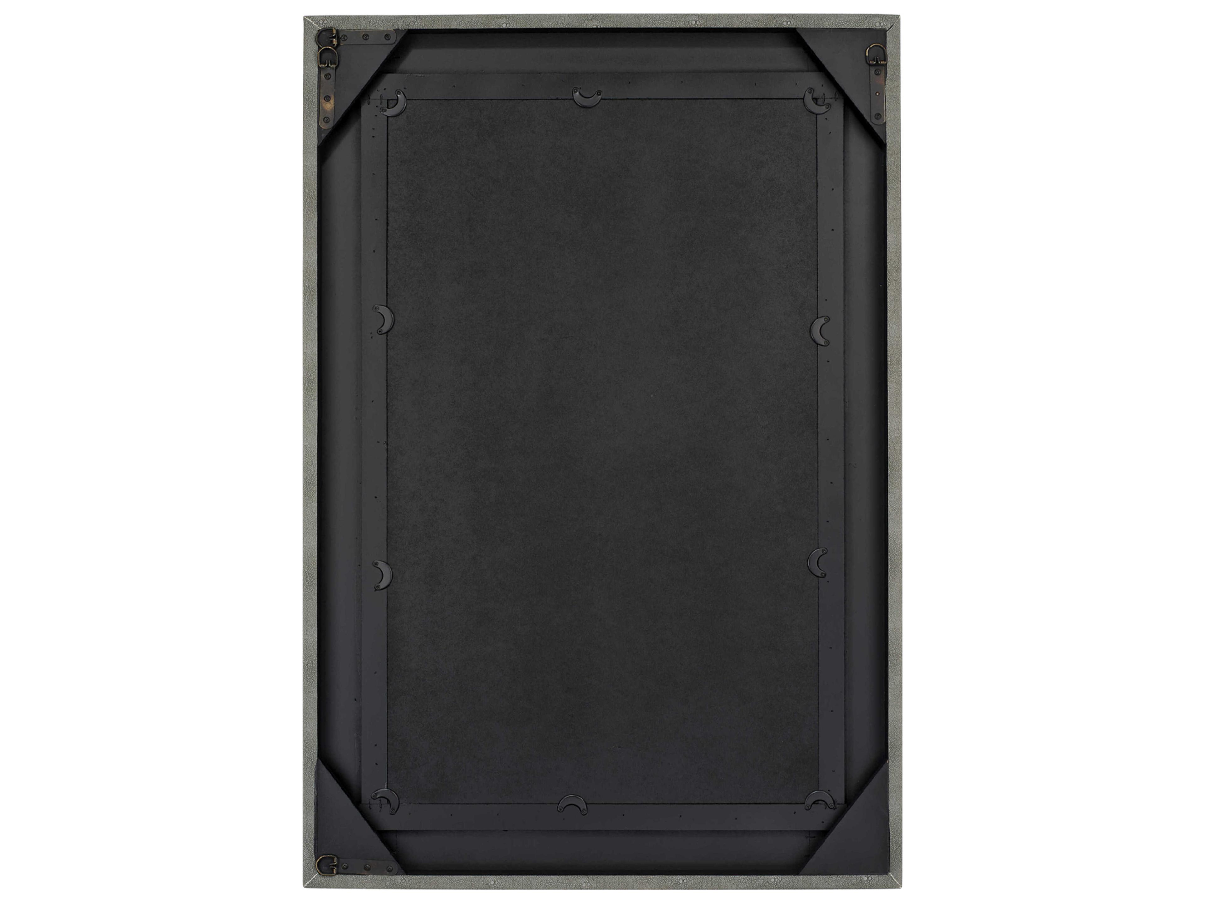 Jamie Young Structure Grey Rectangular Wall Mirror