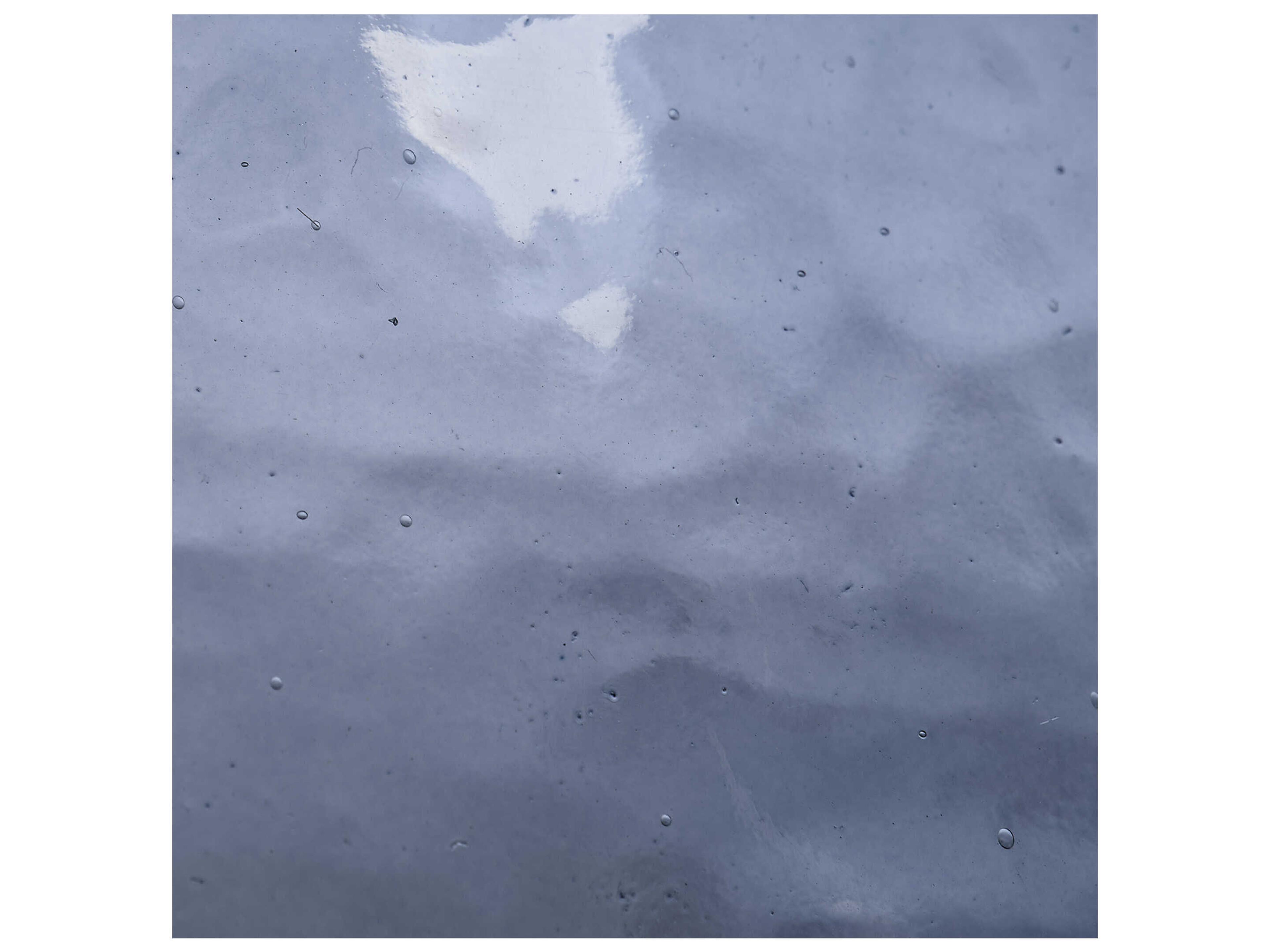 Jamie Young Demi Blue Off White Linen Tapered Rolled Edge Table Lamp