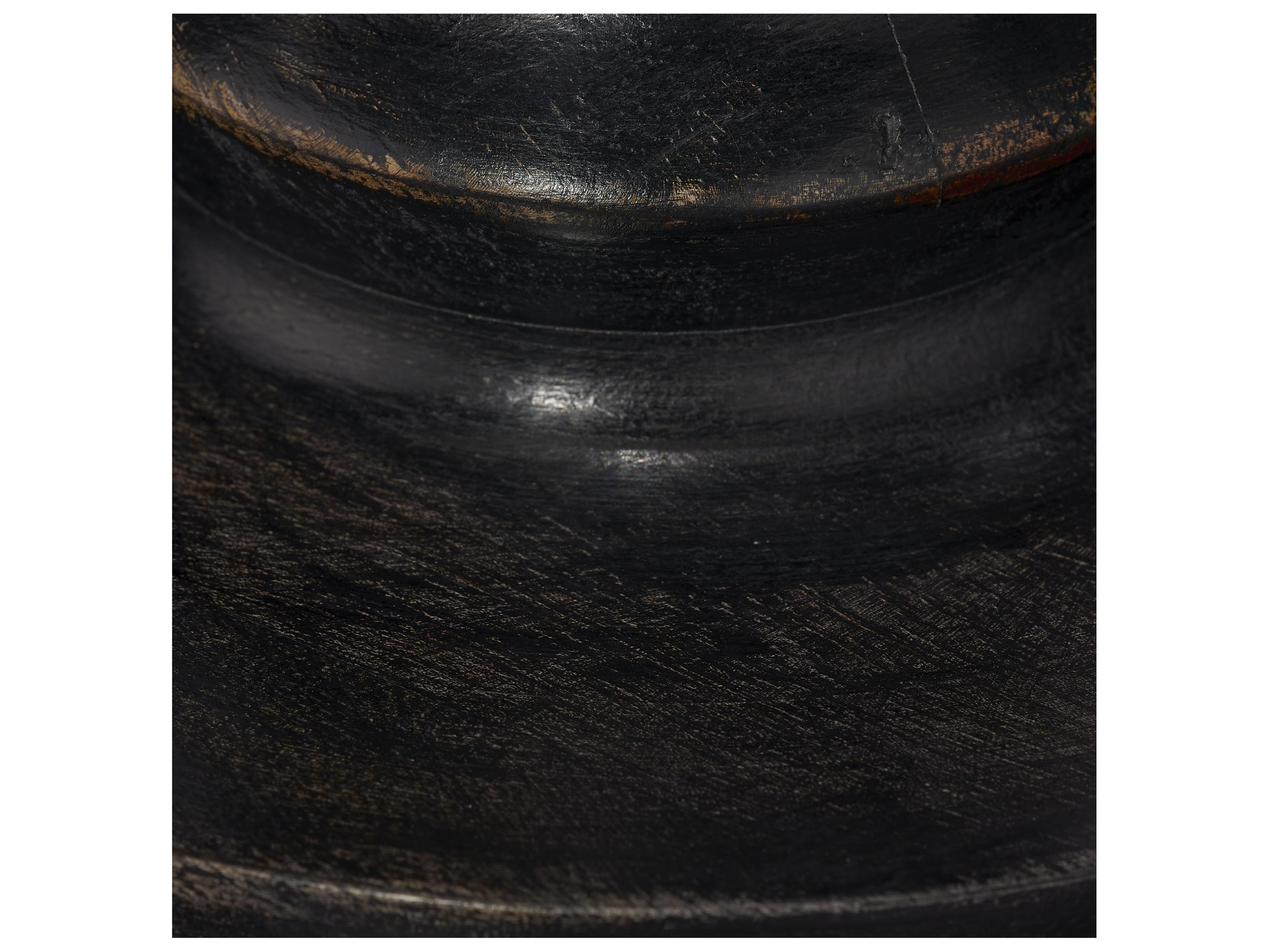 Jamie Young Revolution Black White Linen Slub Rolled Edge Buffet Lamp