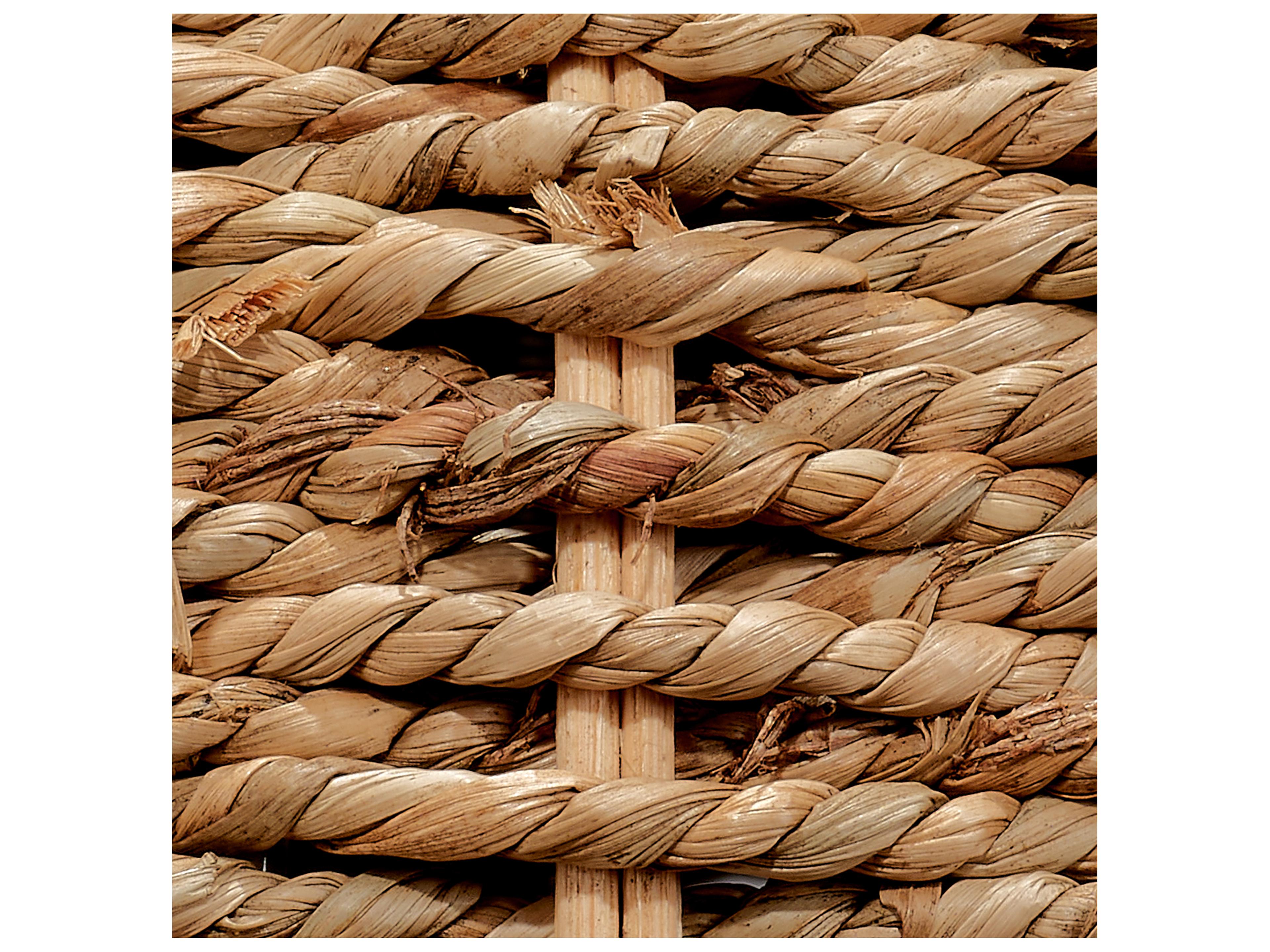 Jamie Young Sebastian Natural Linen Drum Brown Buffet Lamp