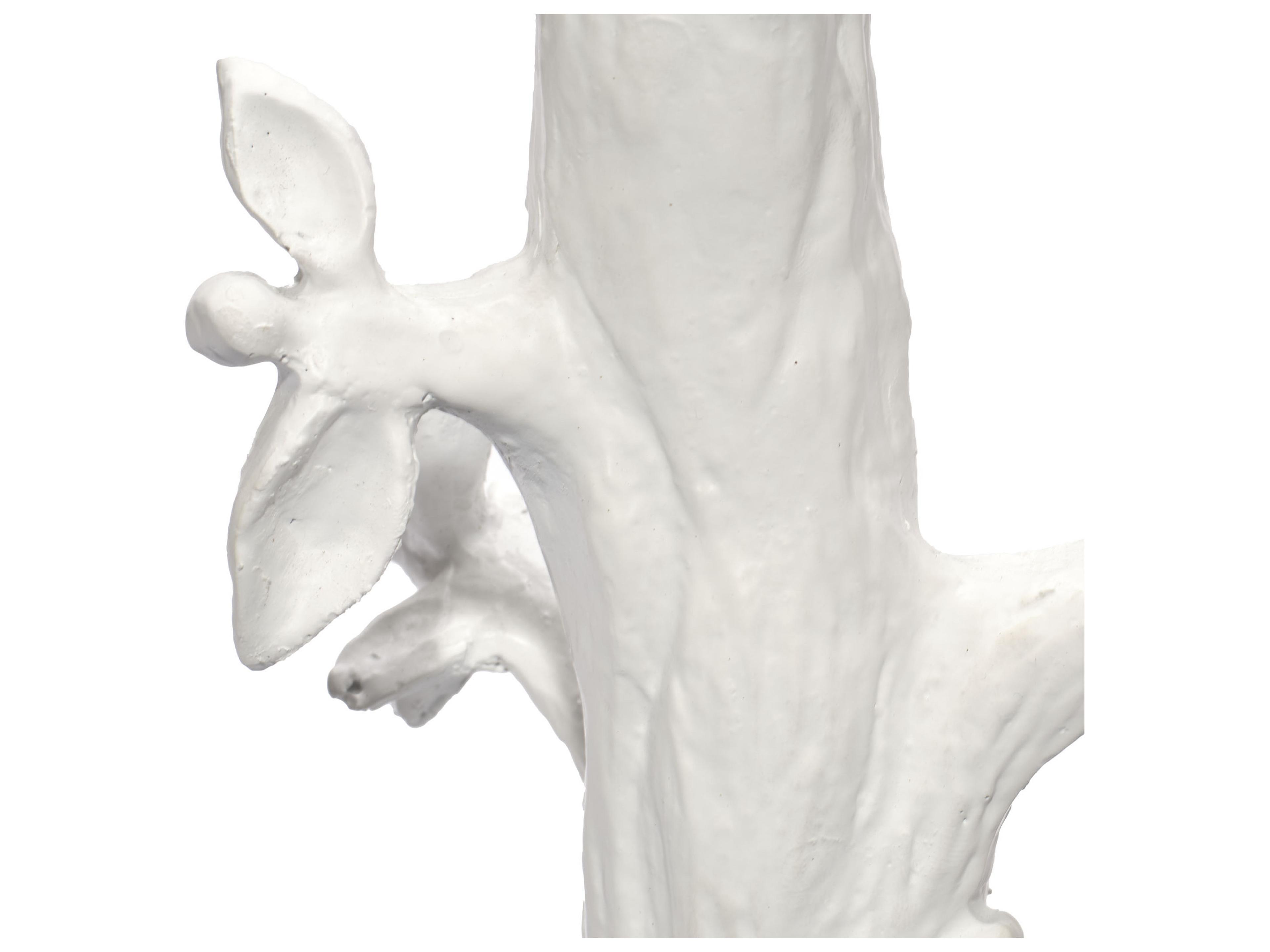 Jamie Young Sycamore Matte White Linen Drum Rolled Edge Buffet Lamp