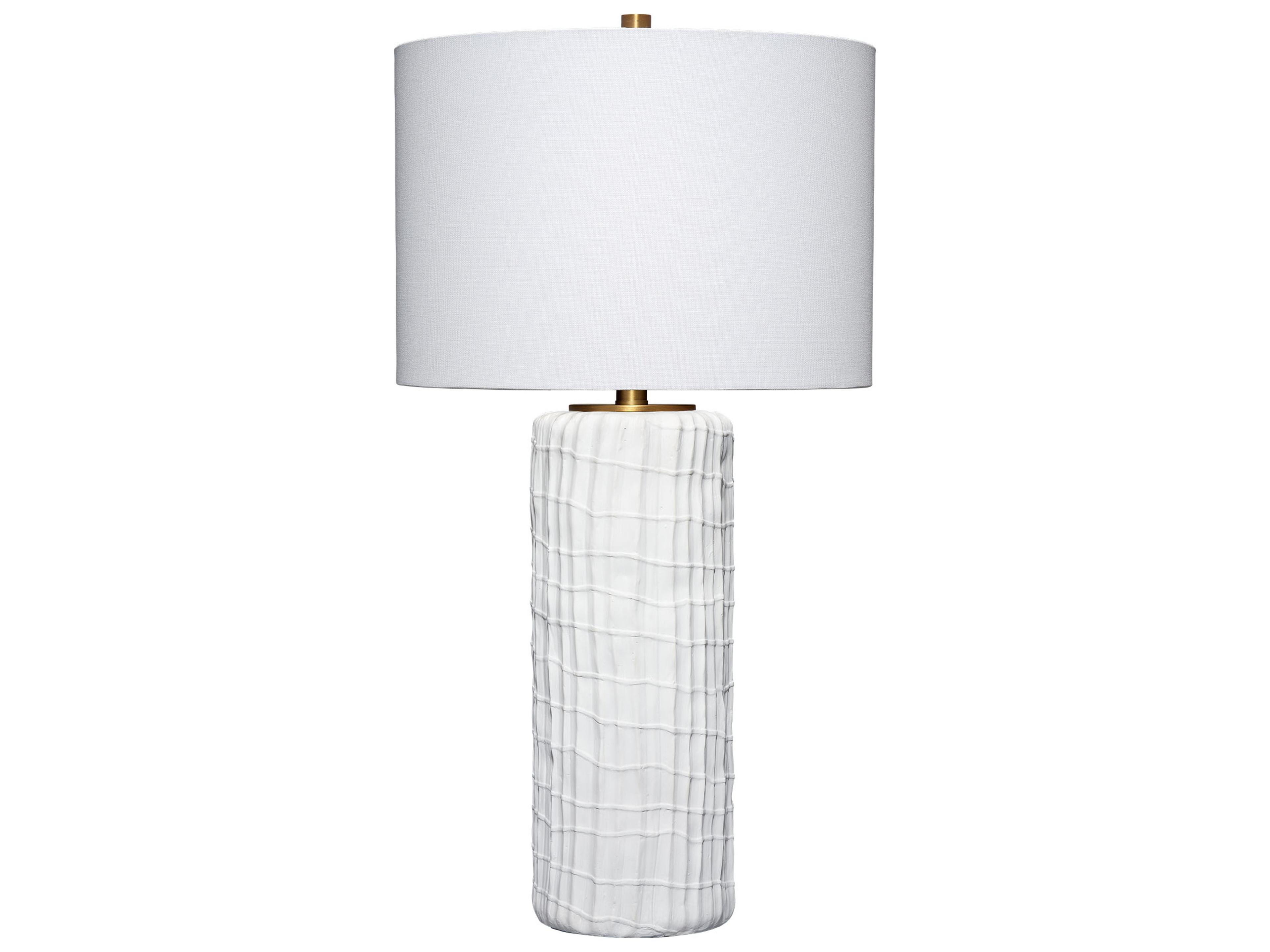 Jamie Young Trunk White Linen Buffet Lamp