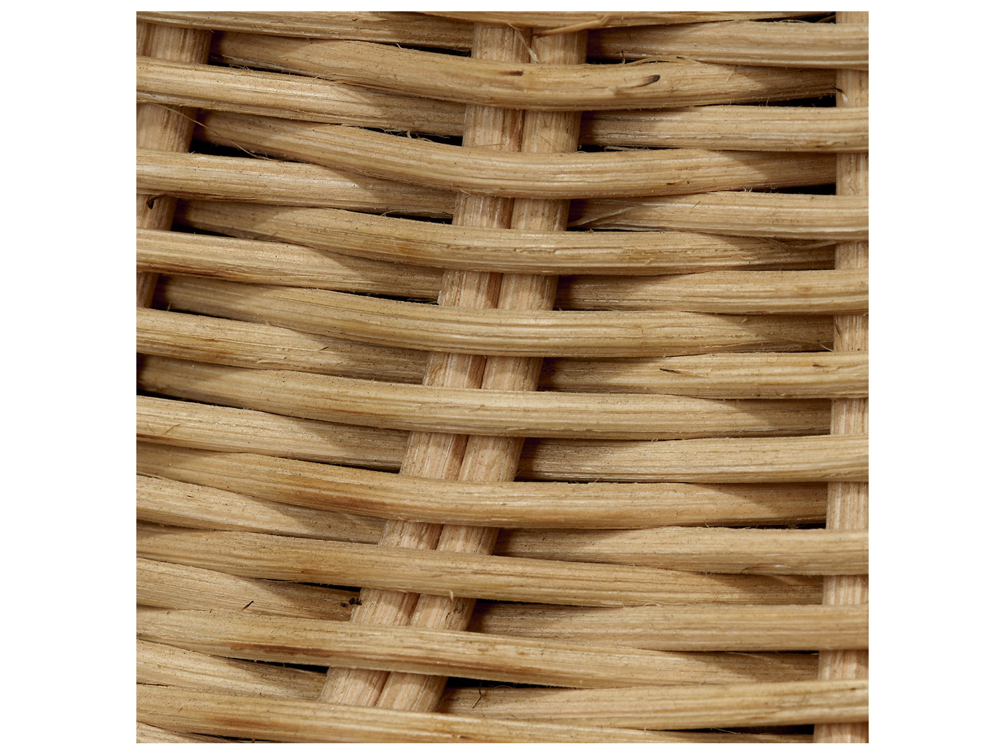 Jamie Young Walden Natural White Cotton Tapered Brown Buffet Lamp