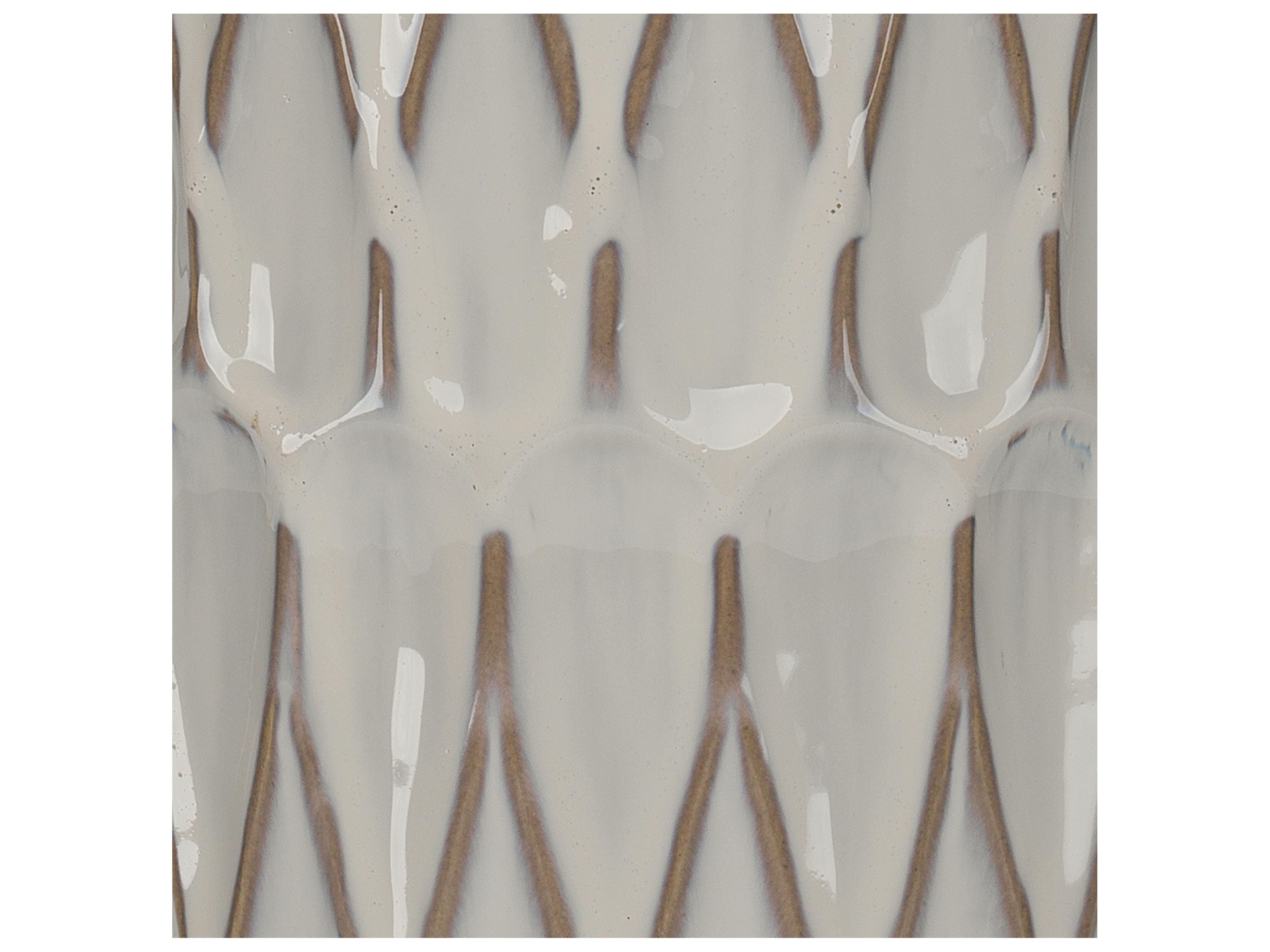 Jamie Young Dalia White Off Linen Tapered Buffet Lamp