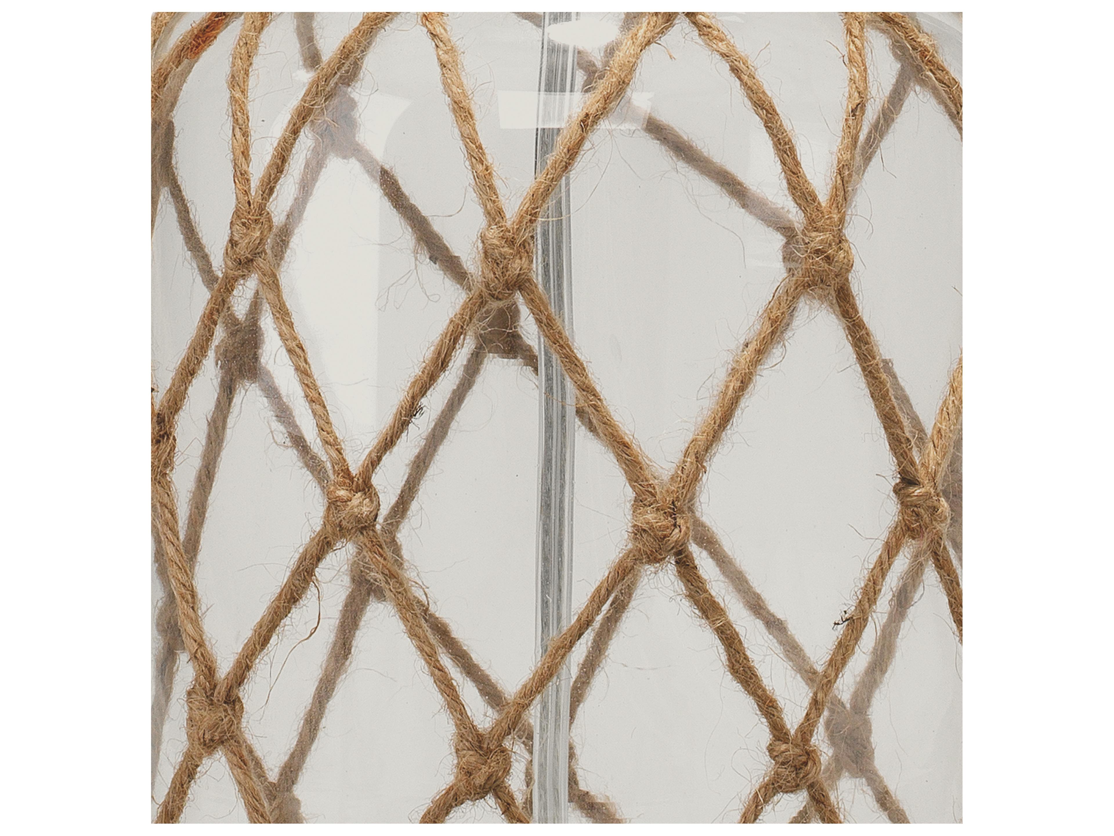 Jamie Young Hugo Clear Taupe Linen Tapered Table Lamp