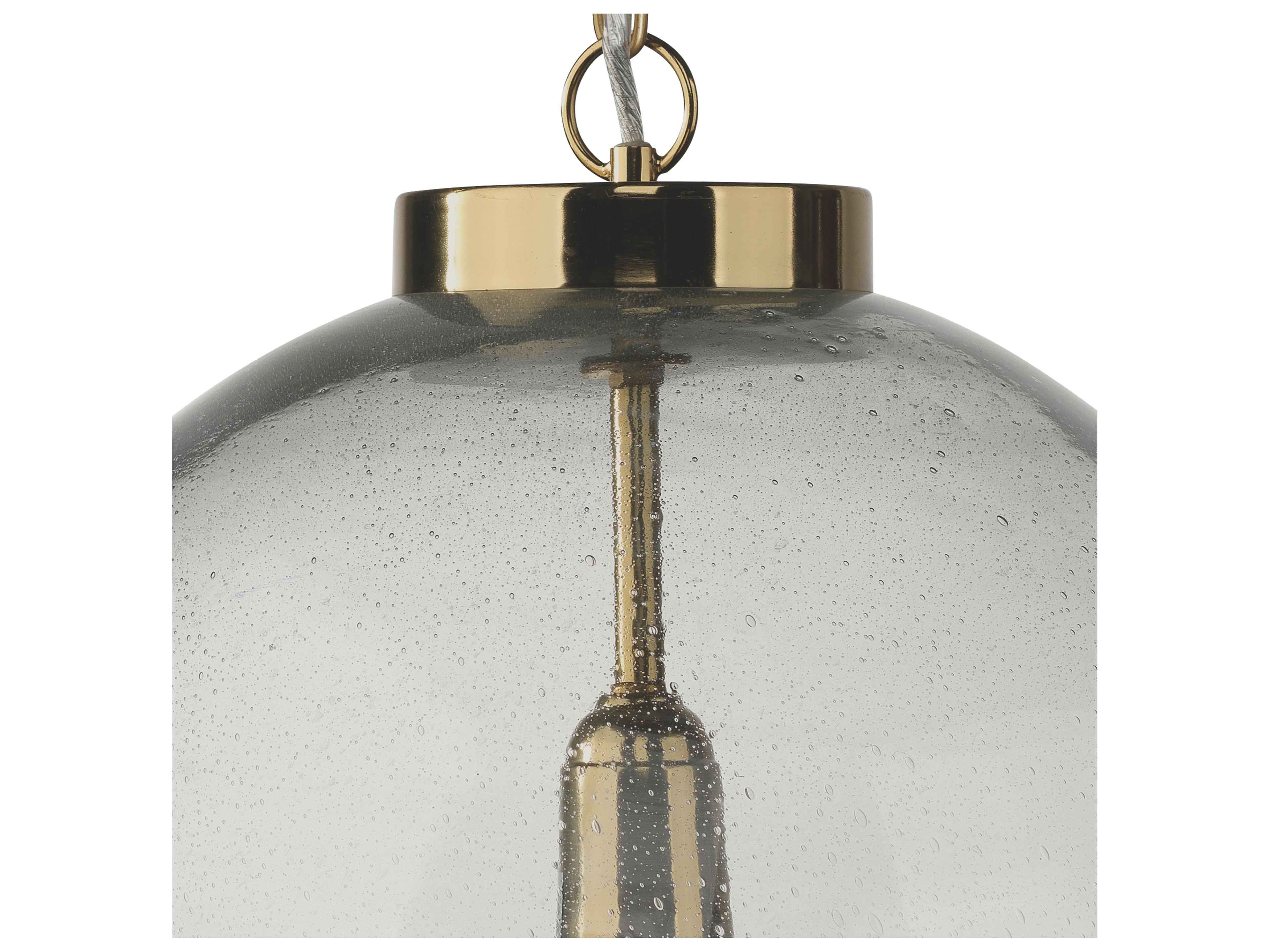 Jamie Young Luca 1-Light Brass Globe Pendant