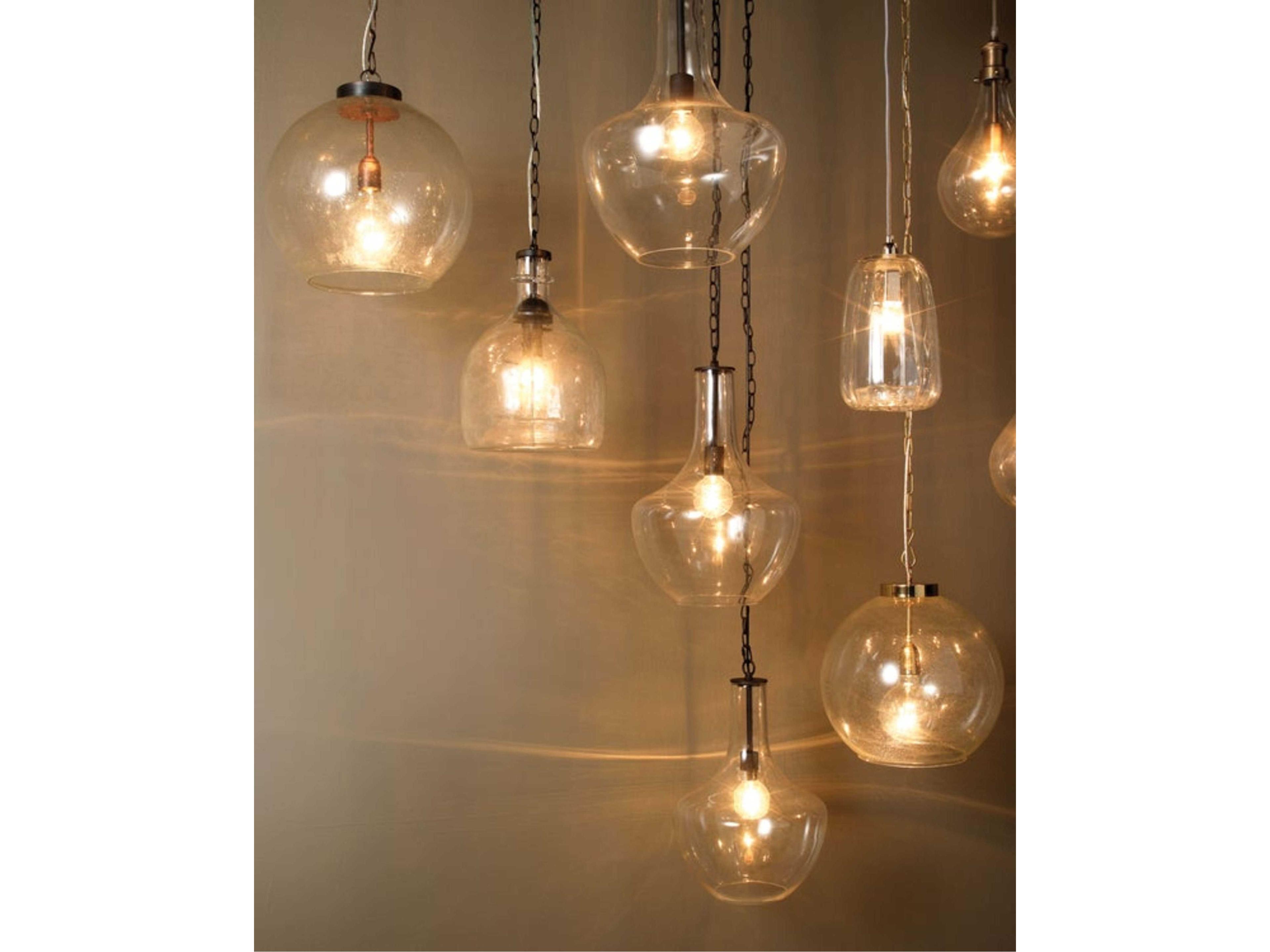 Jamie Young Luca 1-Light Brass Globe Pendant