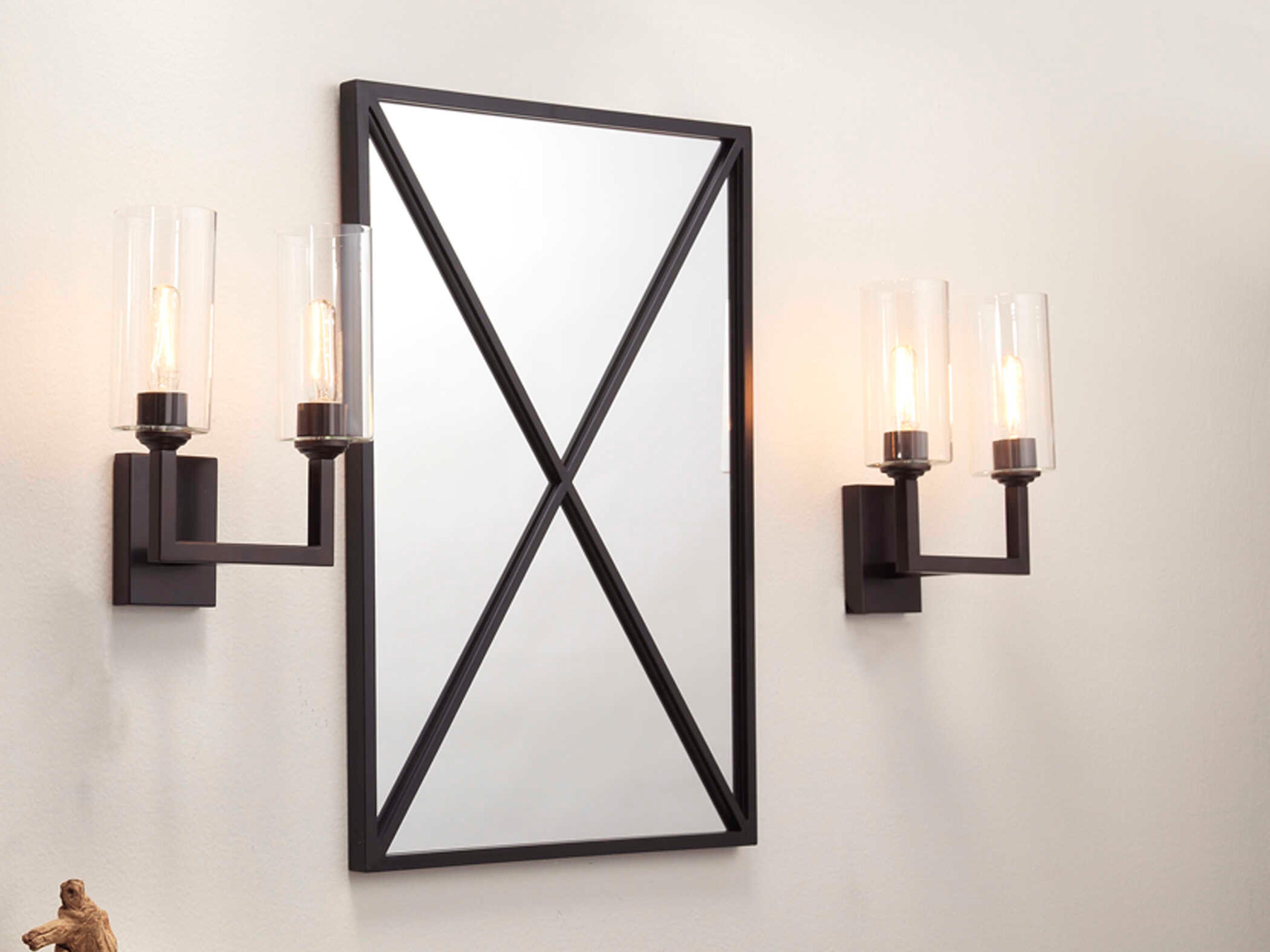 Jamie Young Xander Black Rectangular Wall Mirror
