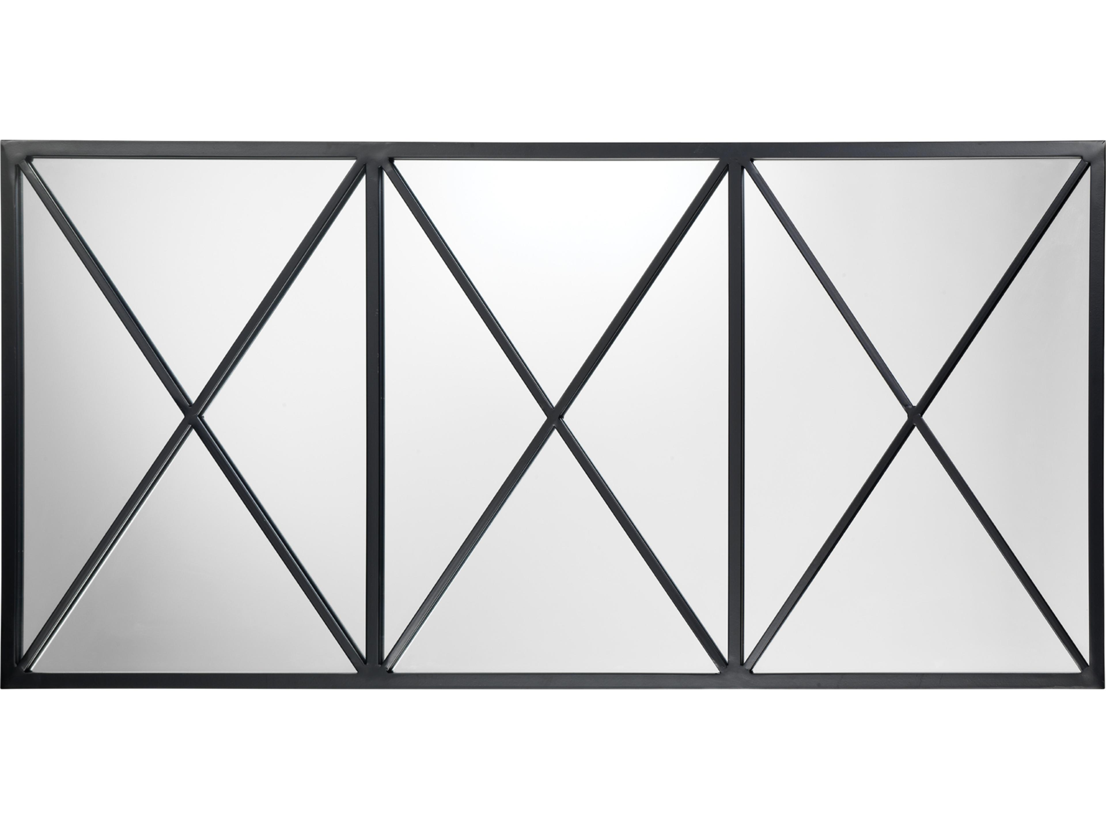 Jamie Young Xyla Black Rectangular Wall Mirror
