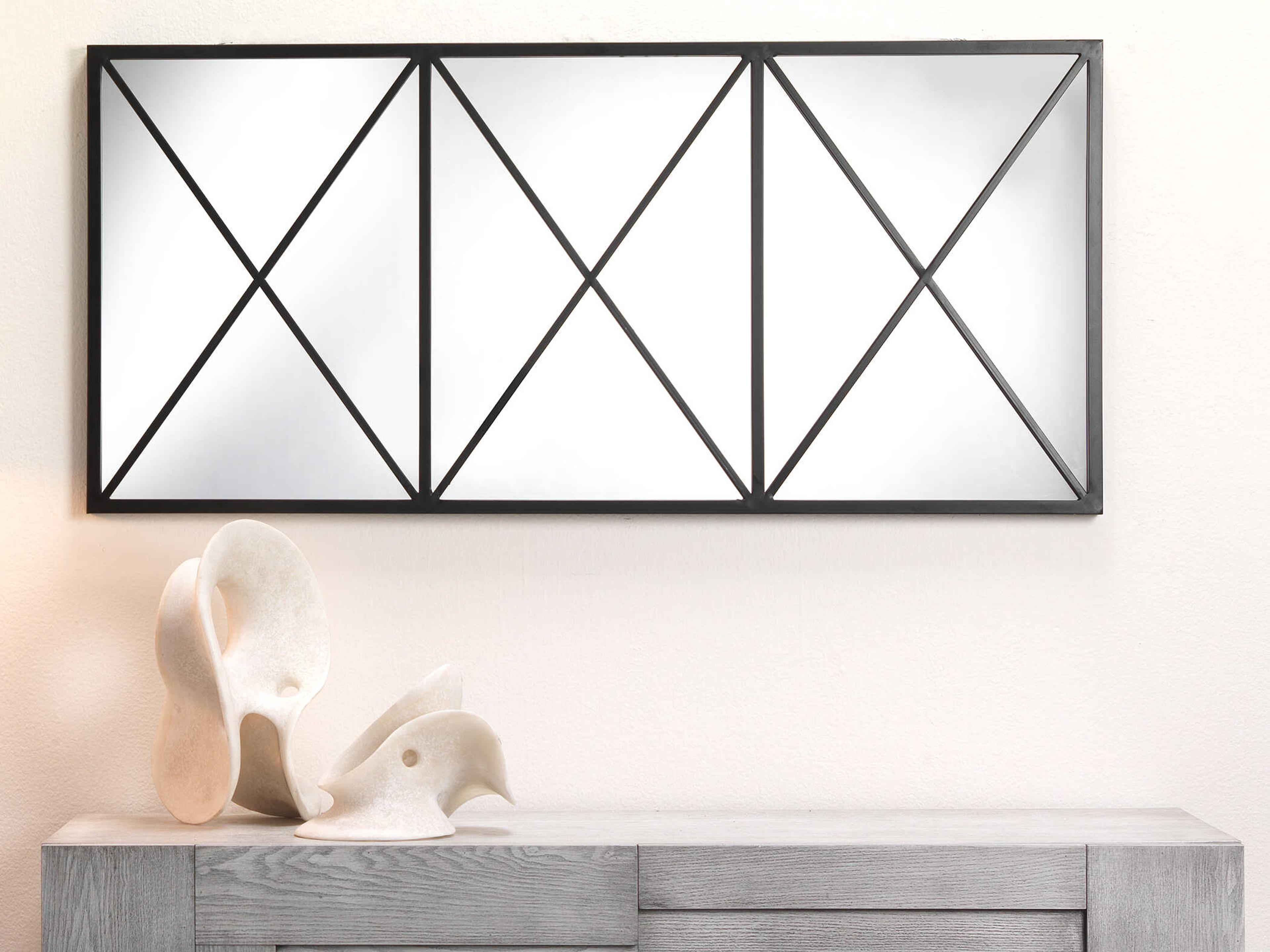 Jamie Young Xyla Black Rectangular Wall Mirror