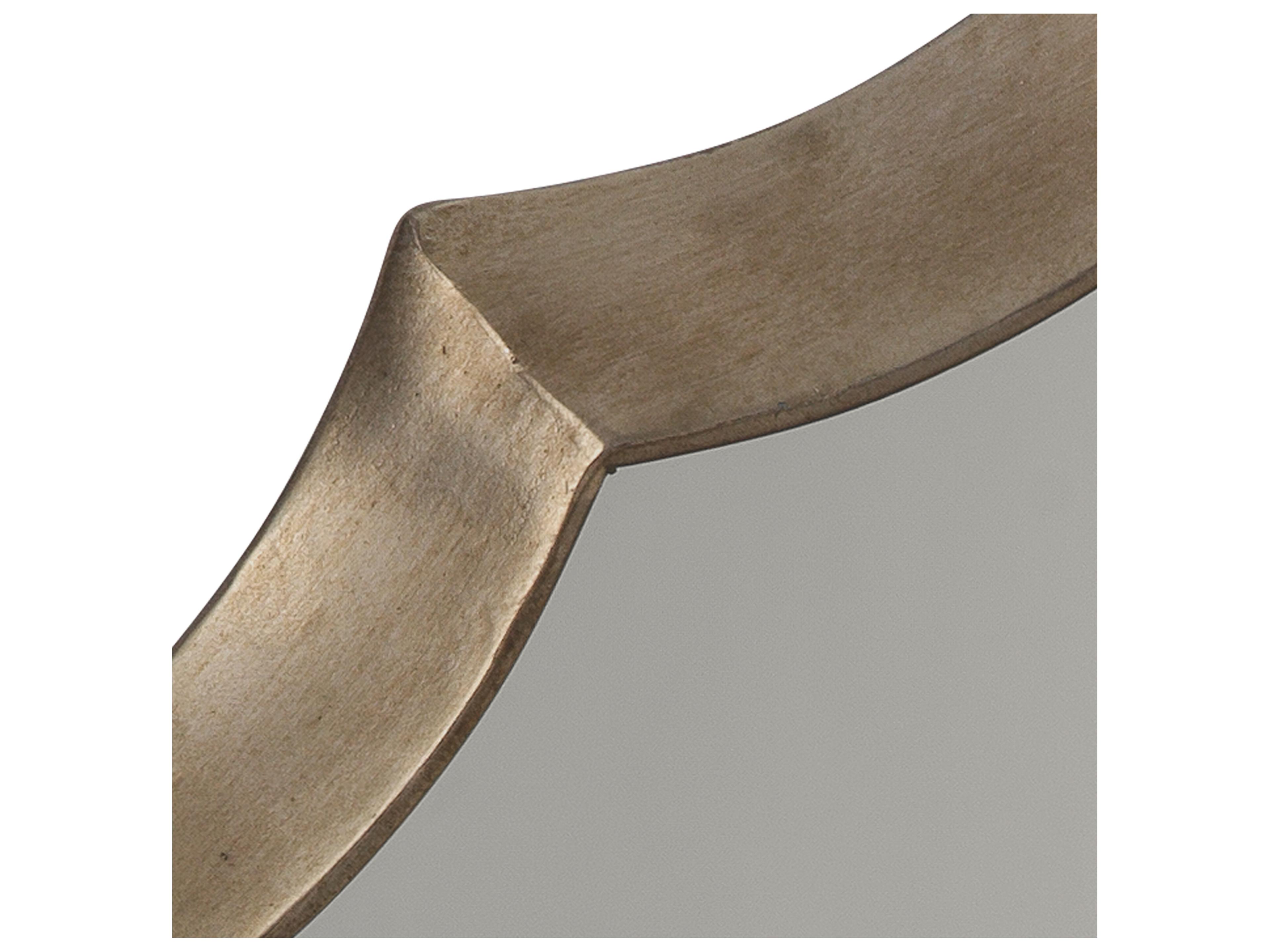 Jamie Young Antique Silver Round Wall Mirror