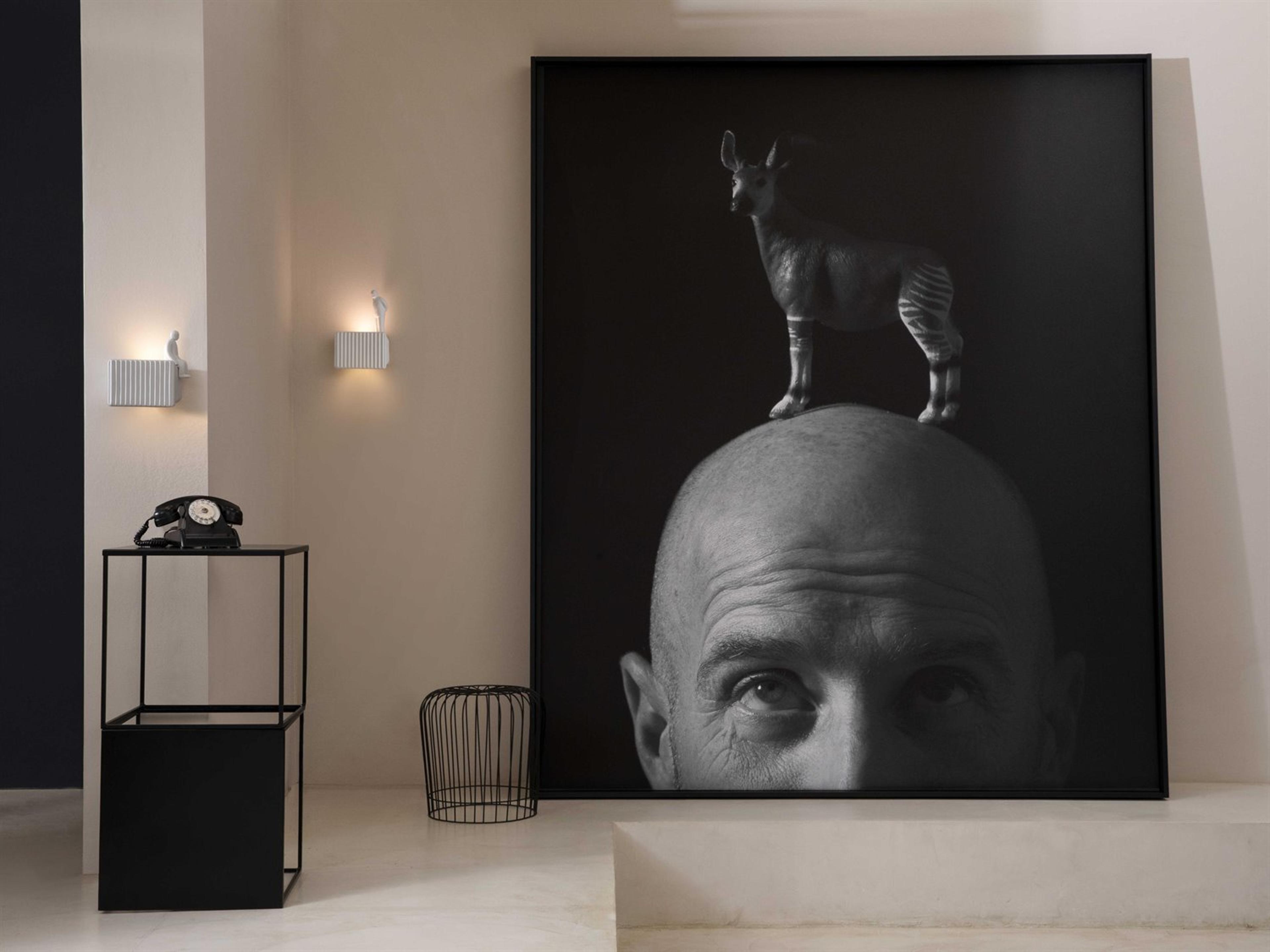 Karman Umarell White Ceramic Seated Man