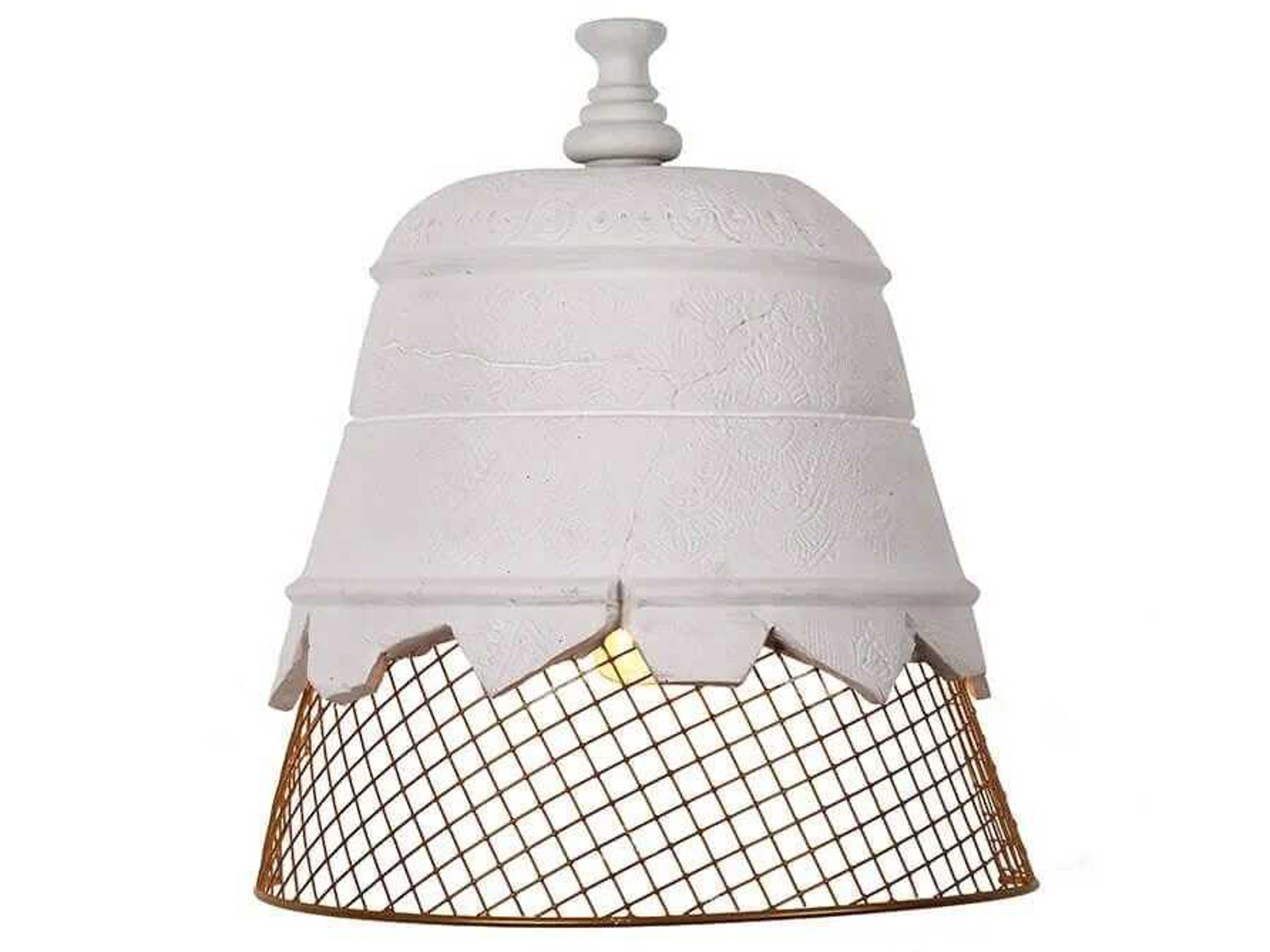 Domenica 1-Light Matt White Gold Wall Sconce