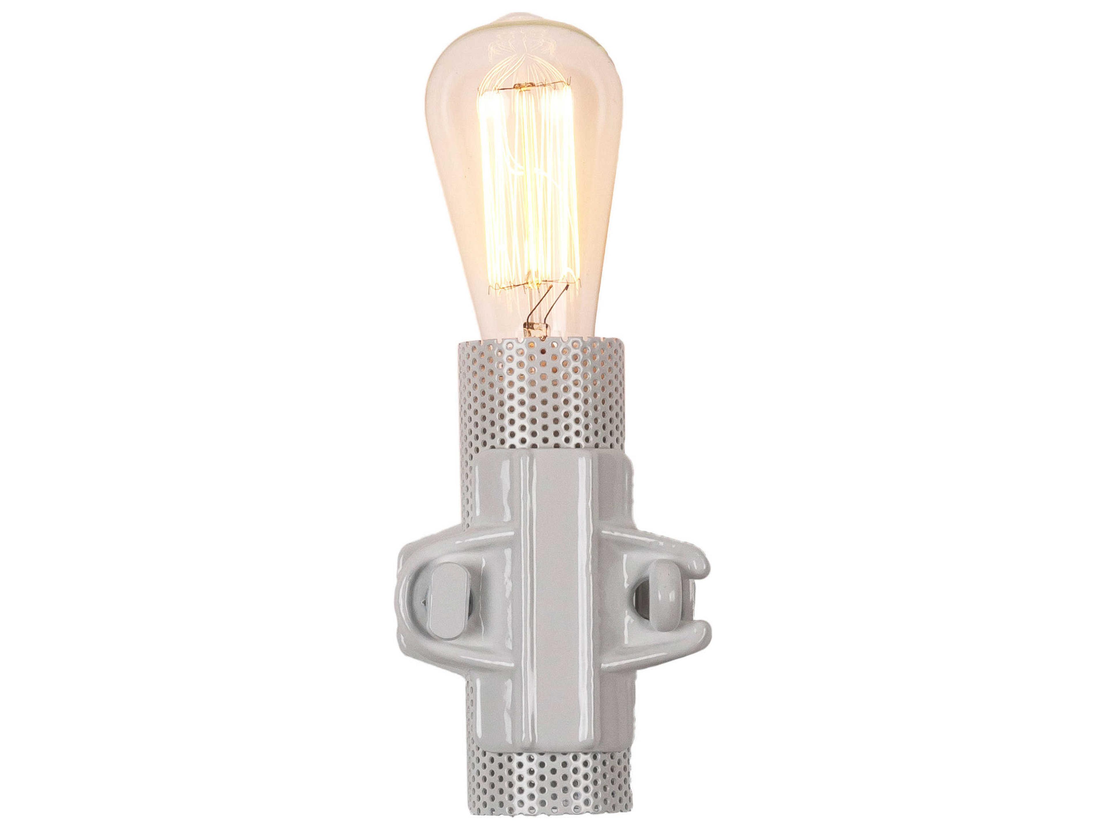 Nando 1-Light White Wall Sconce