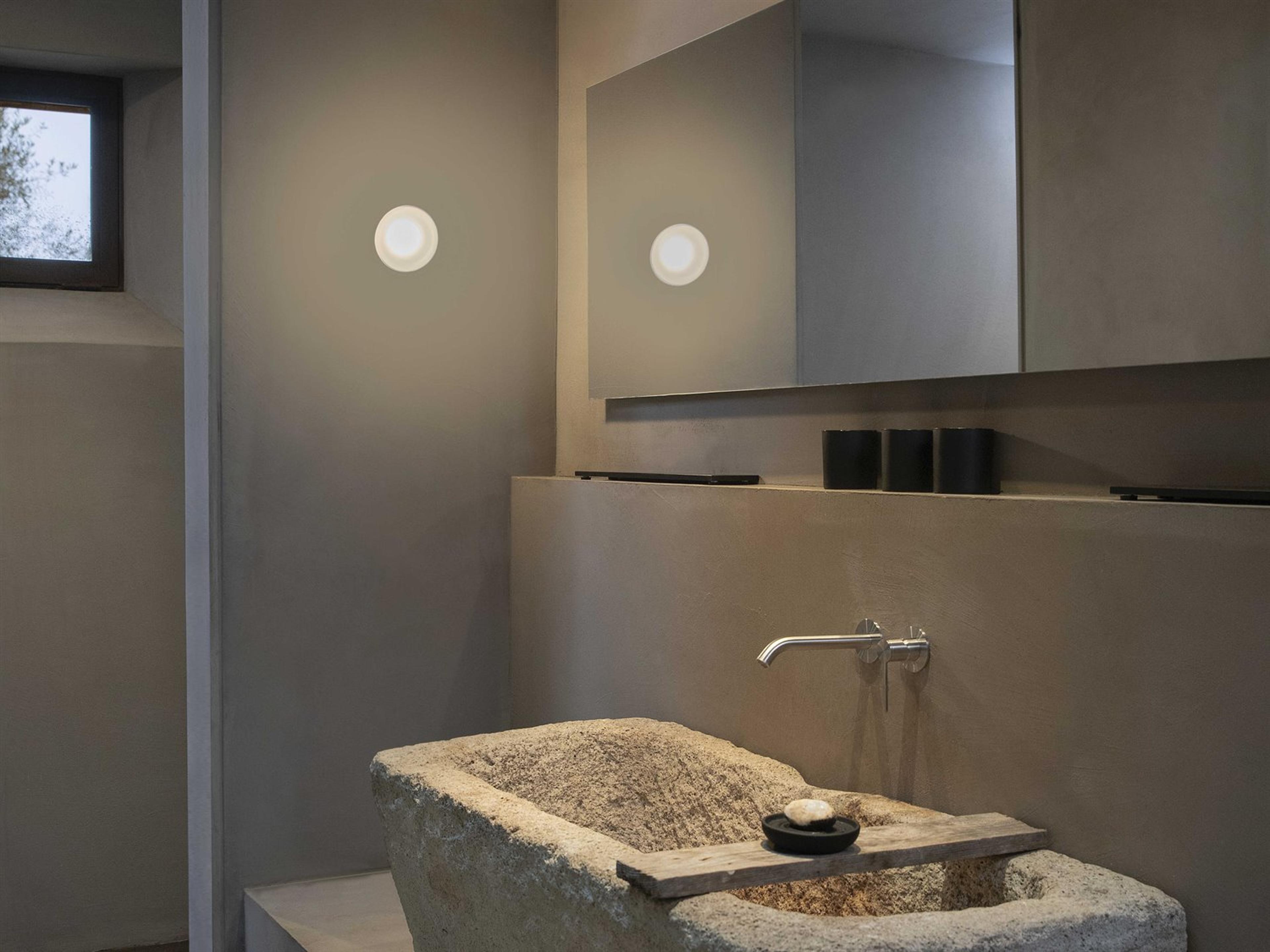 Karman Agua Frosted White Wall Sconce