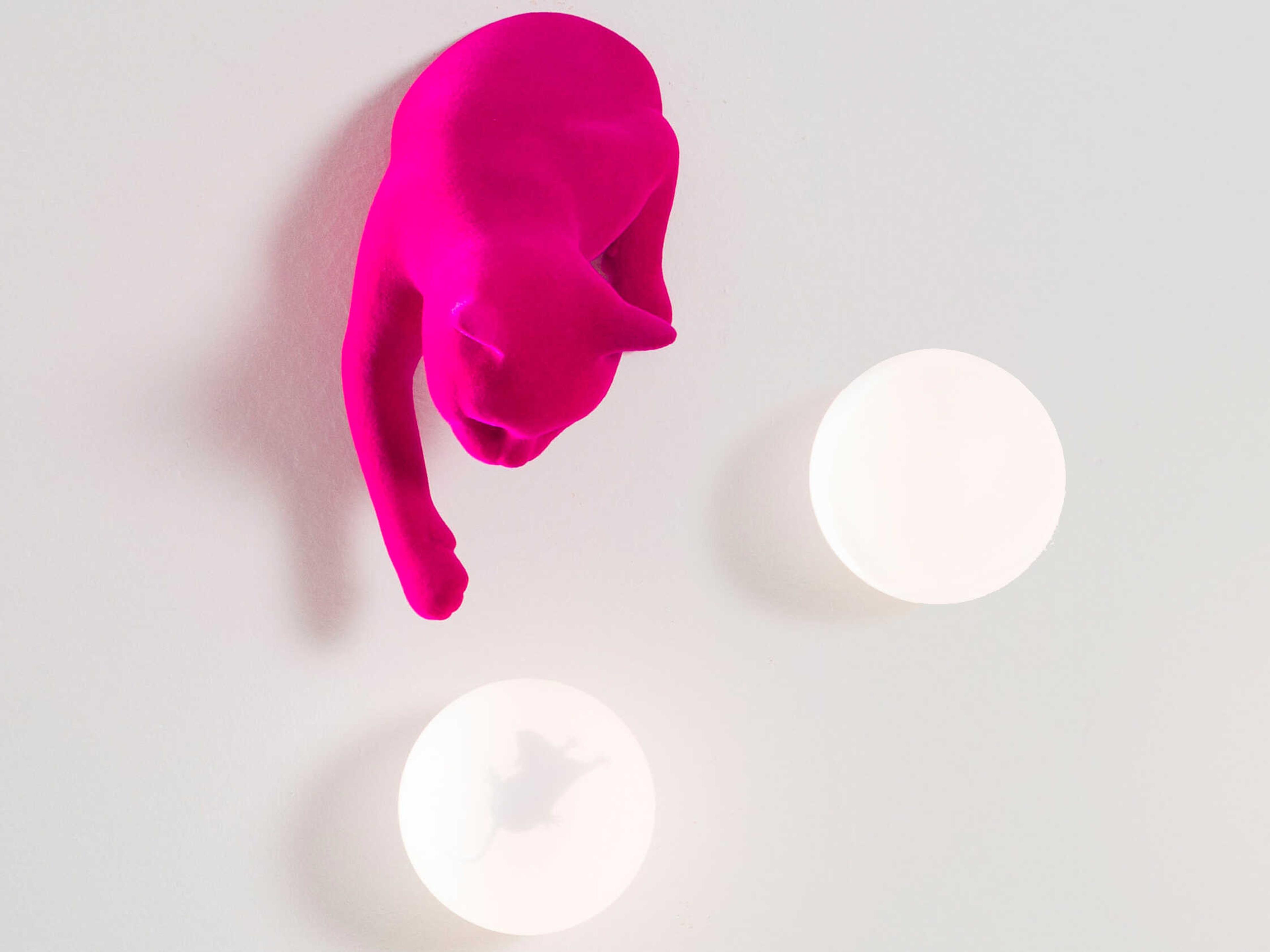 Karman Maoo 1-Light Fuchsia Pink Wall Sconce