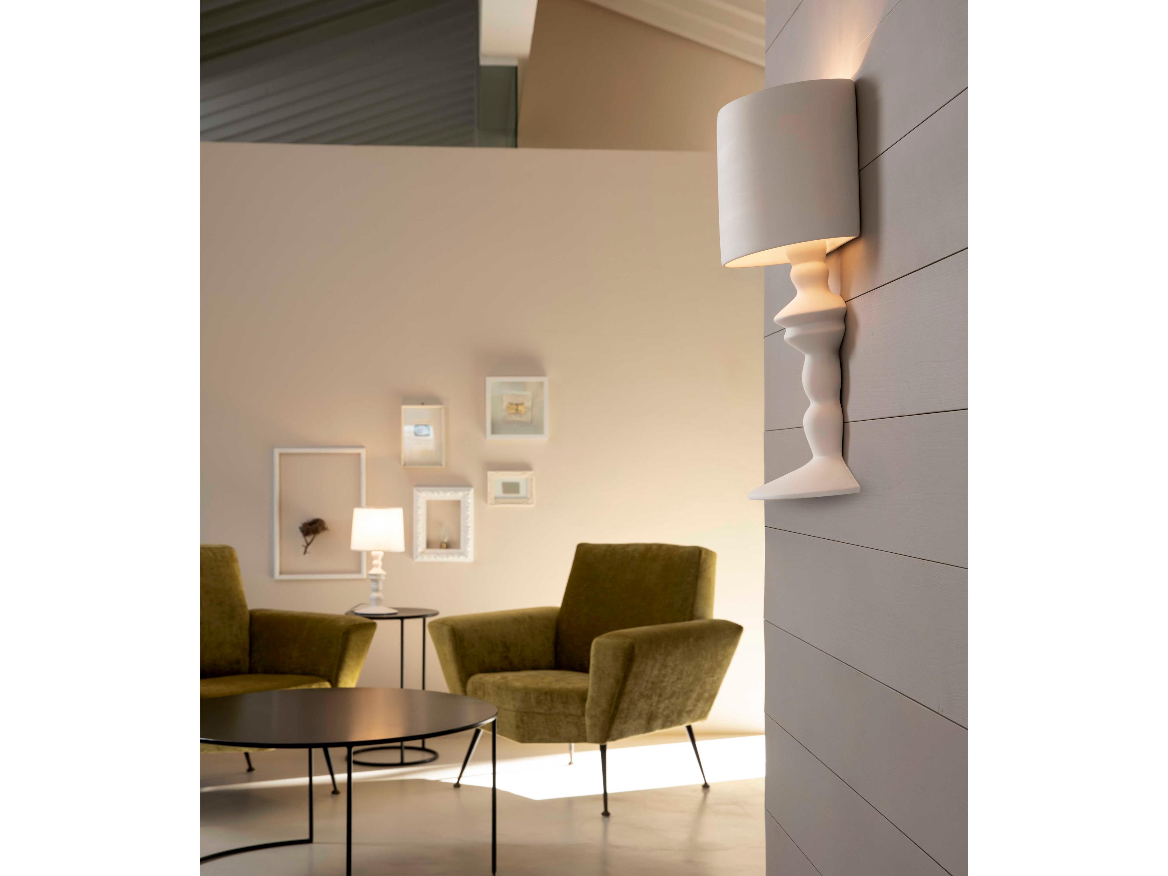 Karman Ali E Baba 1-Light White LED Wall Sconce