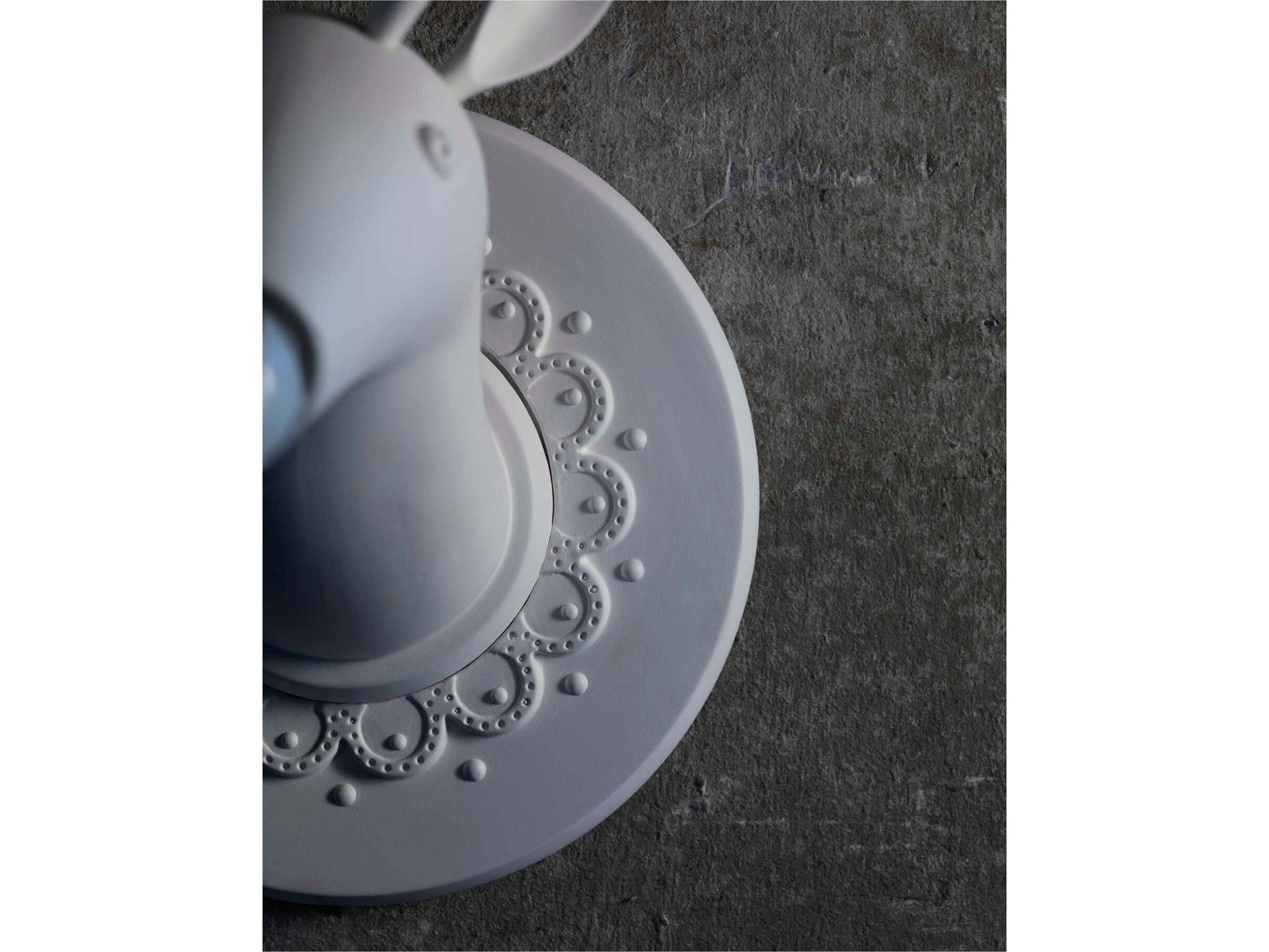 Karman Marnin 1-Light White Wall Sconce