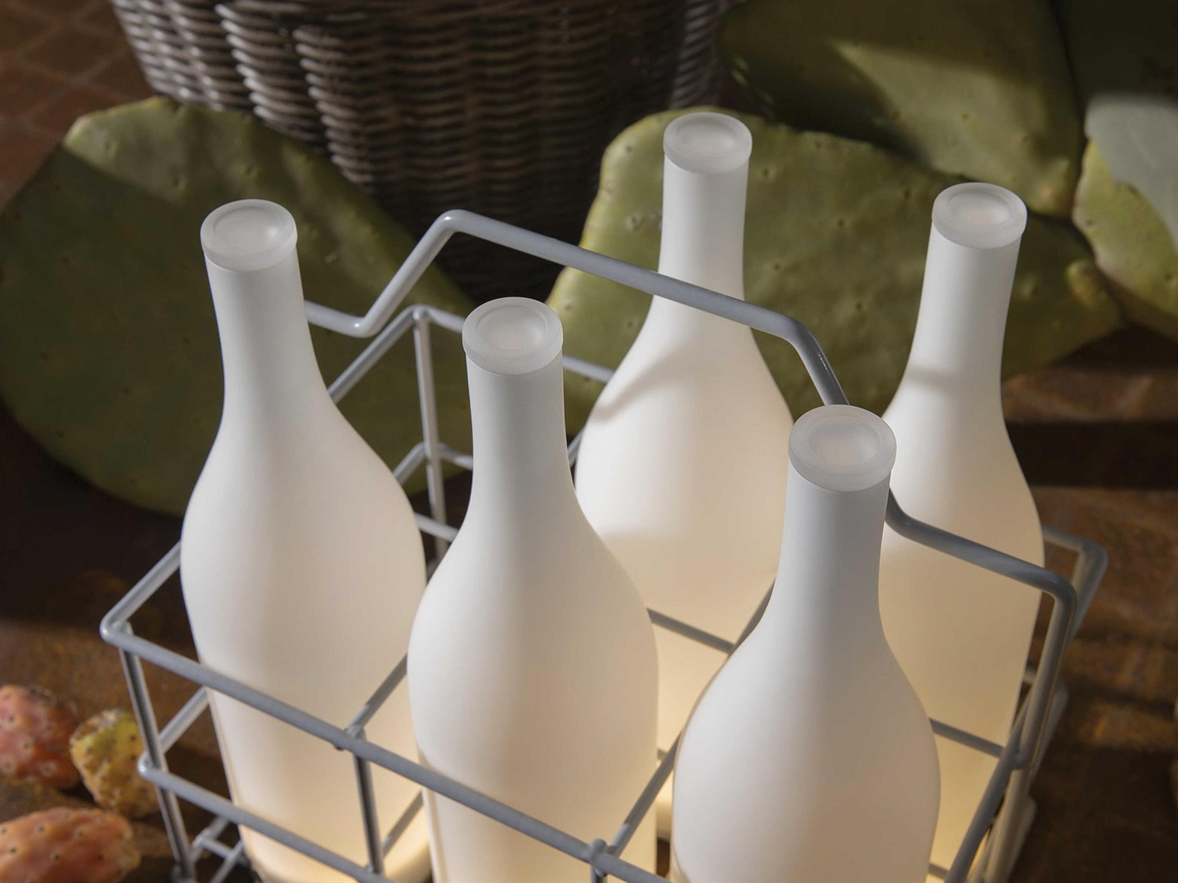 Karman Bacco Frosted White Table Lamp