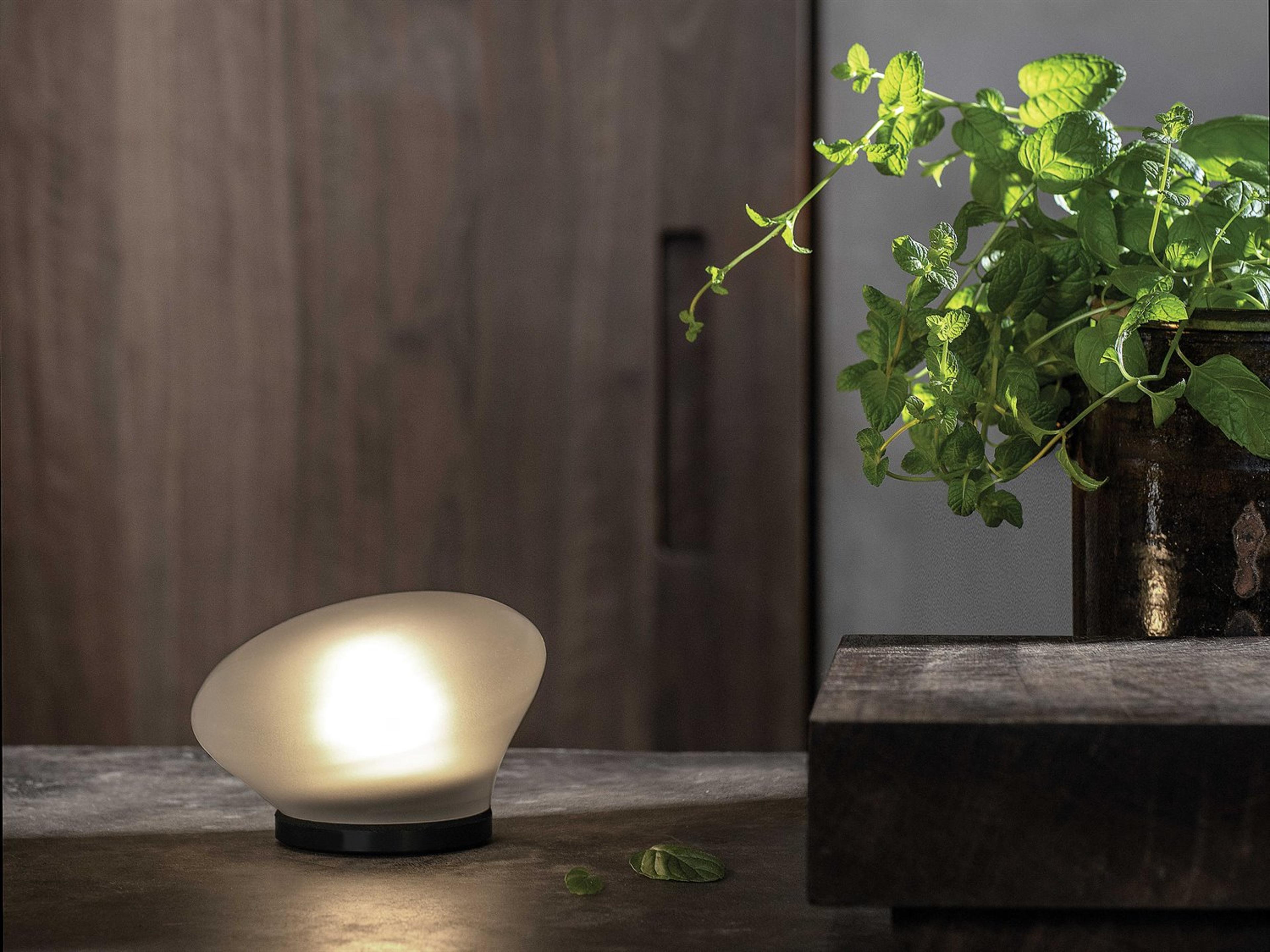 Karman Agua Frosted White Table Lamp