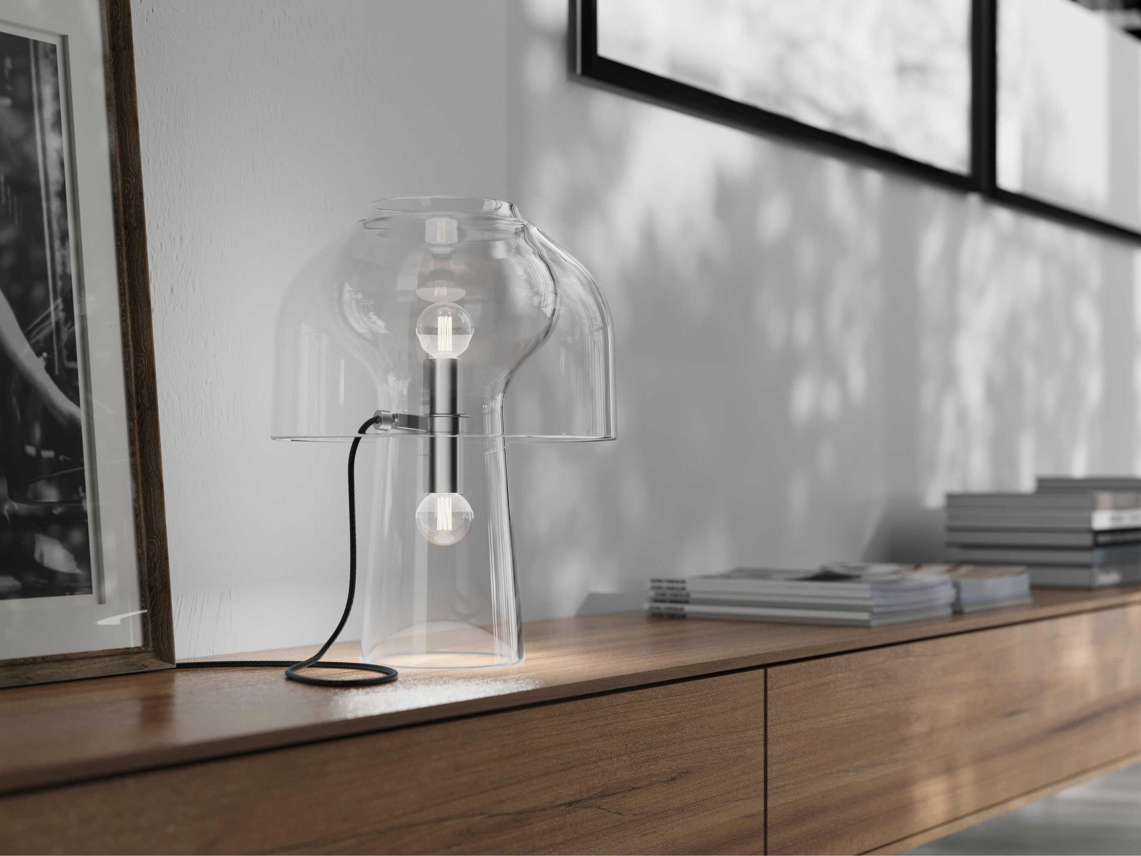 Karman Lilly Transparent Clear Table Lamp