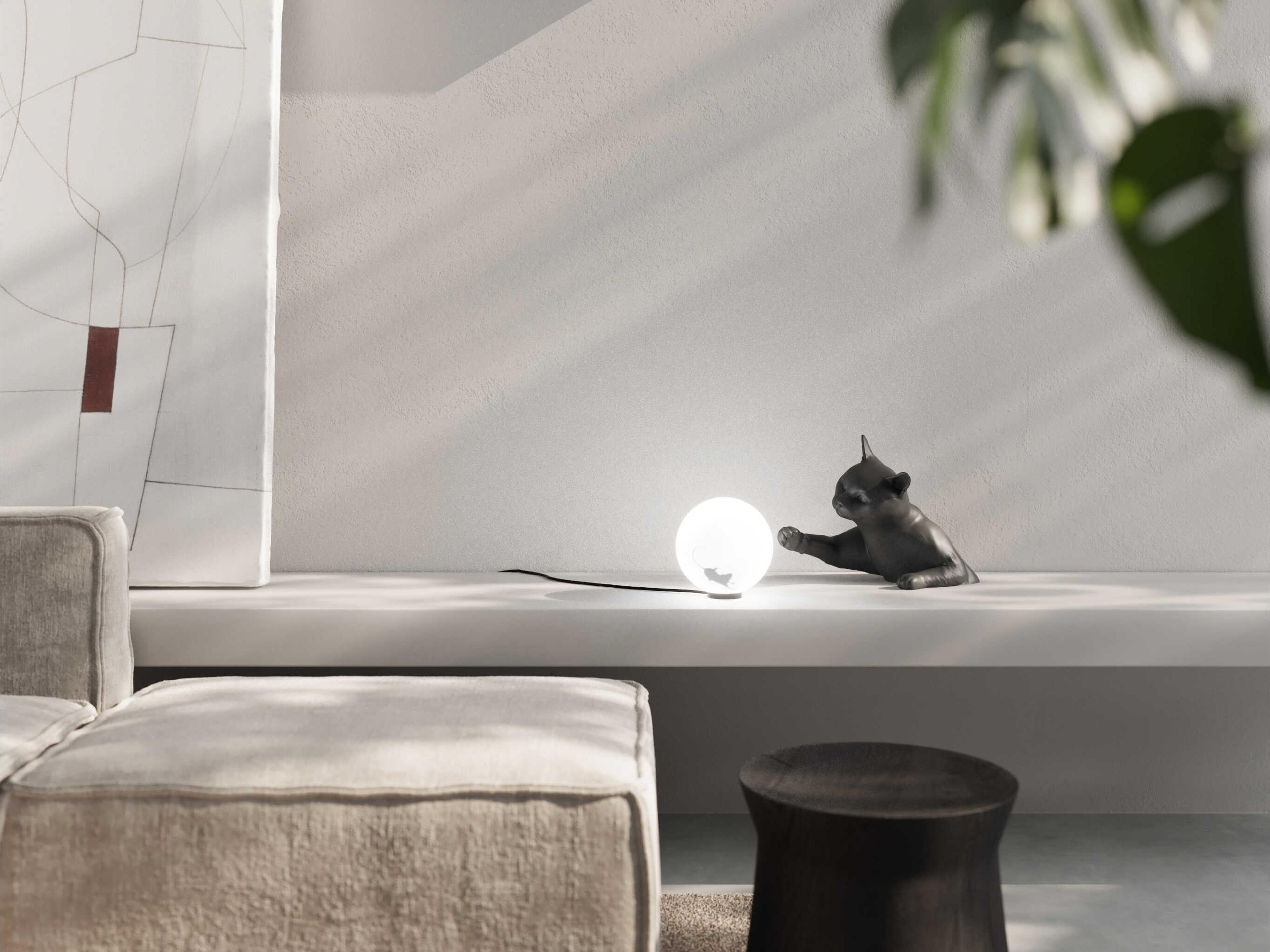 Karman Maoo Charcoal Black Table Lamp