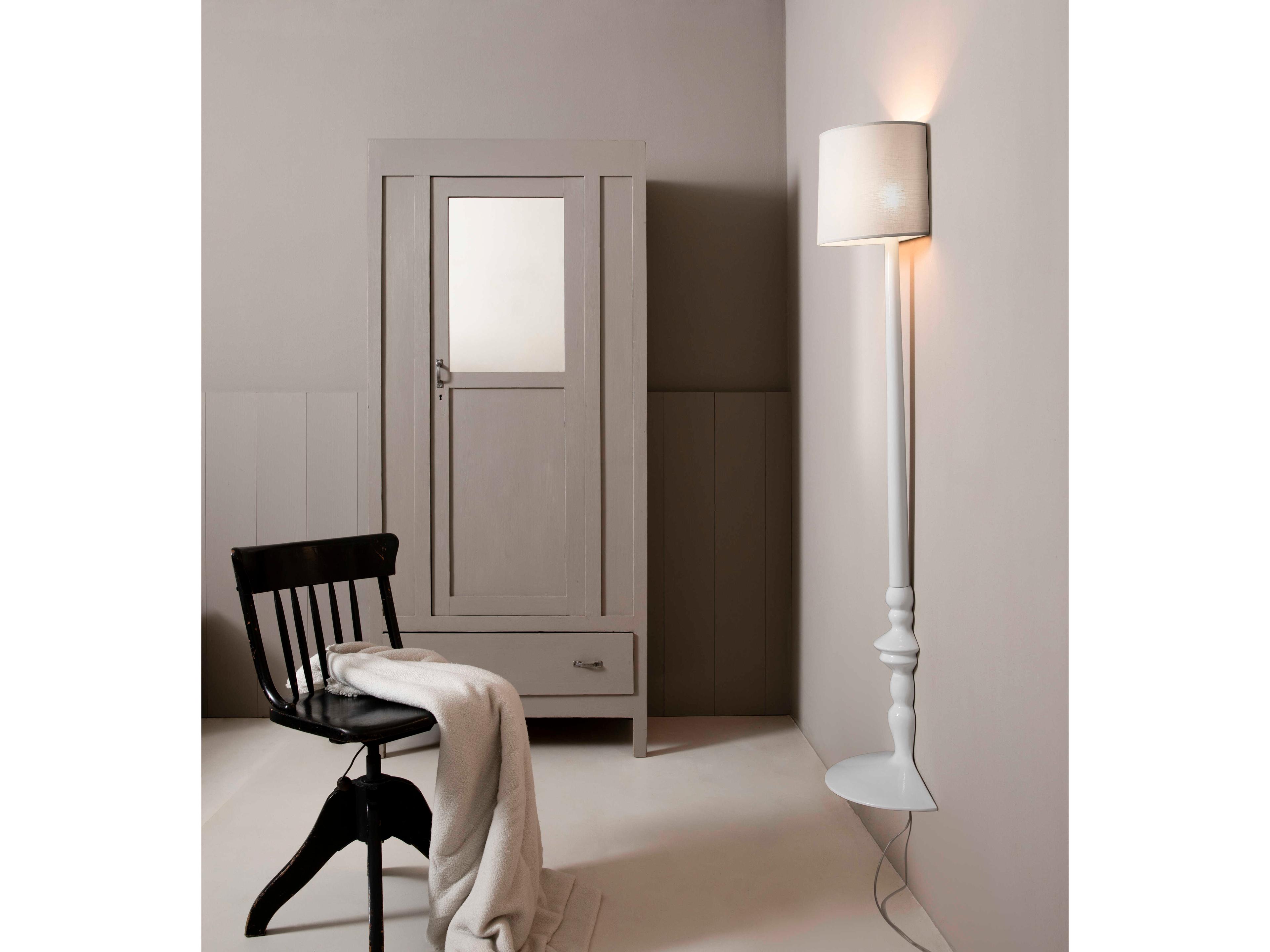 Karman Ali E Baba Glossy White Floor Wall Sconce